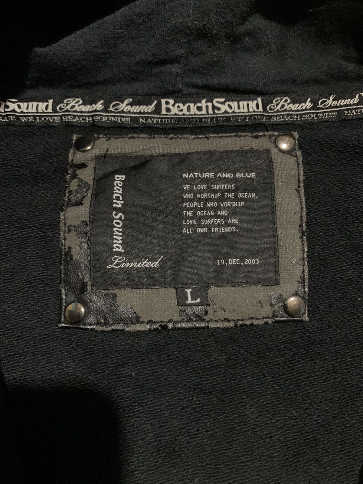 If Six Was Nine Beach Sounds poem punk rock fur hoodie if6was9 LgB style Size US L / EU 52-54 / 3 - 15 Thumbnail
