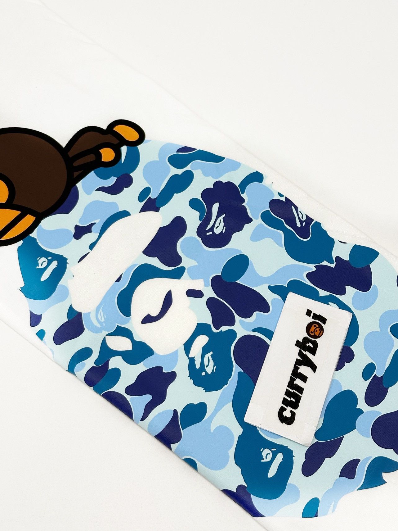 Bape BAPE ABC Camo Milo On Big Ape Tee White/Blue Size US XXL / EU 58 / 5 - 4 Thumbnail