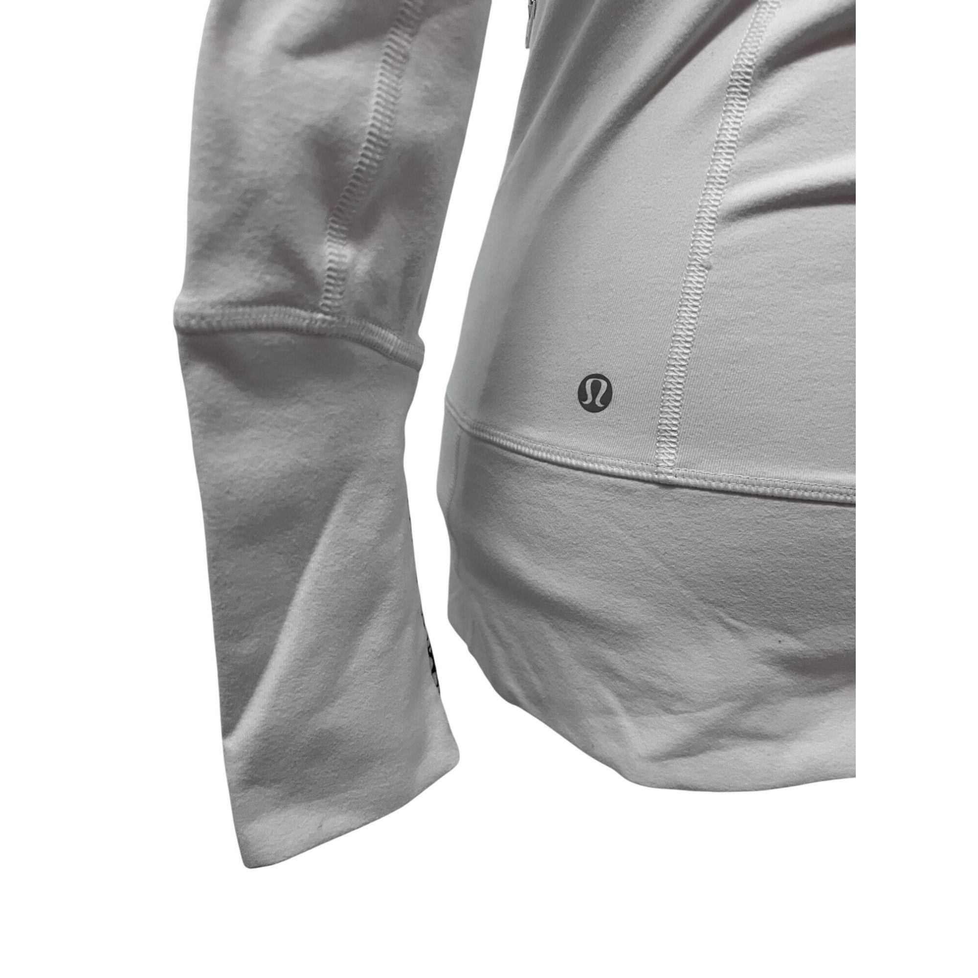 Lululemon Lululemon Womens White Scuba Hoodie Zip Up Jacket Sz 4 Zip P Size S / US 4 / IT 40 - 12 Thumbnail