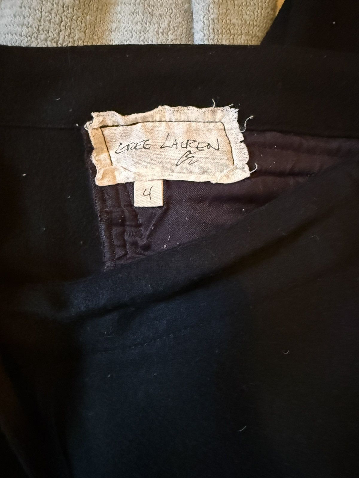 Greg Lauren Greg Lauren Black Wool Tux Pants (Size 4) Size US 38 / EU 54 - 7 Thumbnail