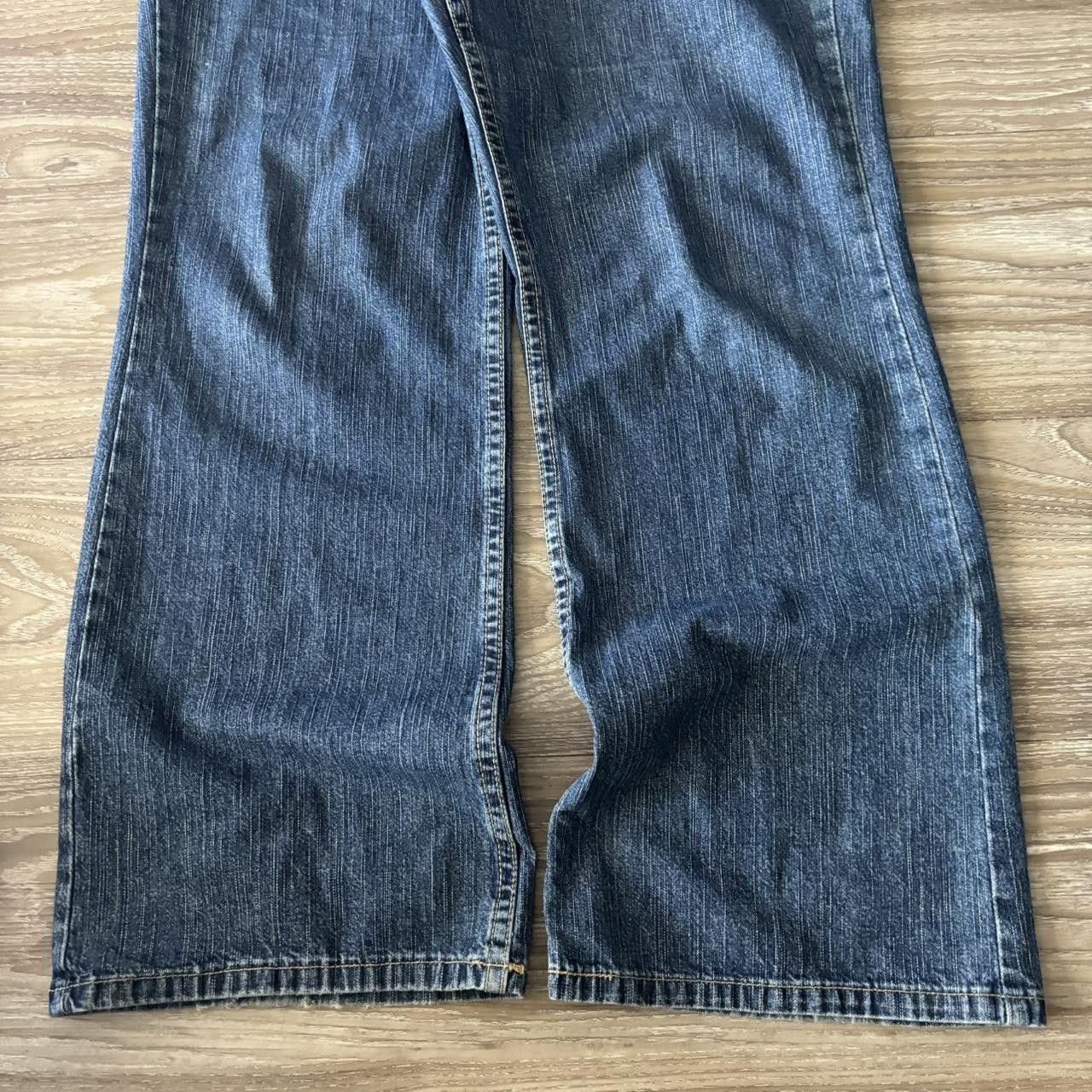 Vintage Crazy Vintage Y2K/2000s Baggy Dark Wash Bootcut Denim Jeans! 34x32 Size US 34 / EU 50 - 6 Thumbnail