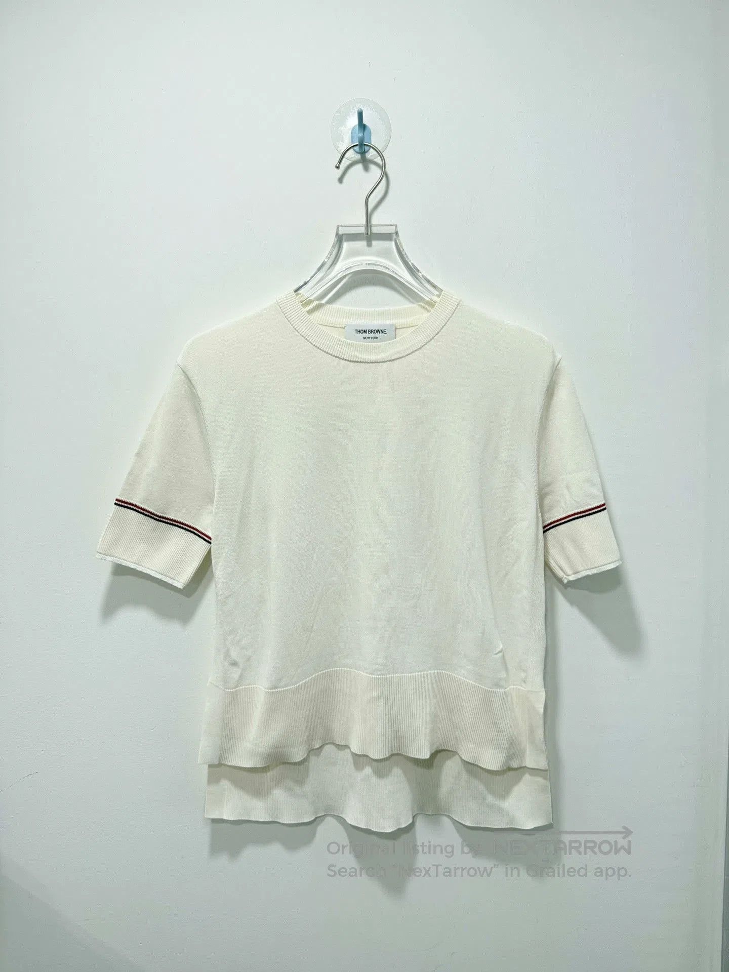 Thom Browne Thom Browne White Knit Short. Size US XXS / EU 40 - 1 Thumbnail