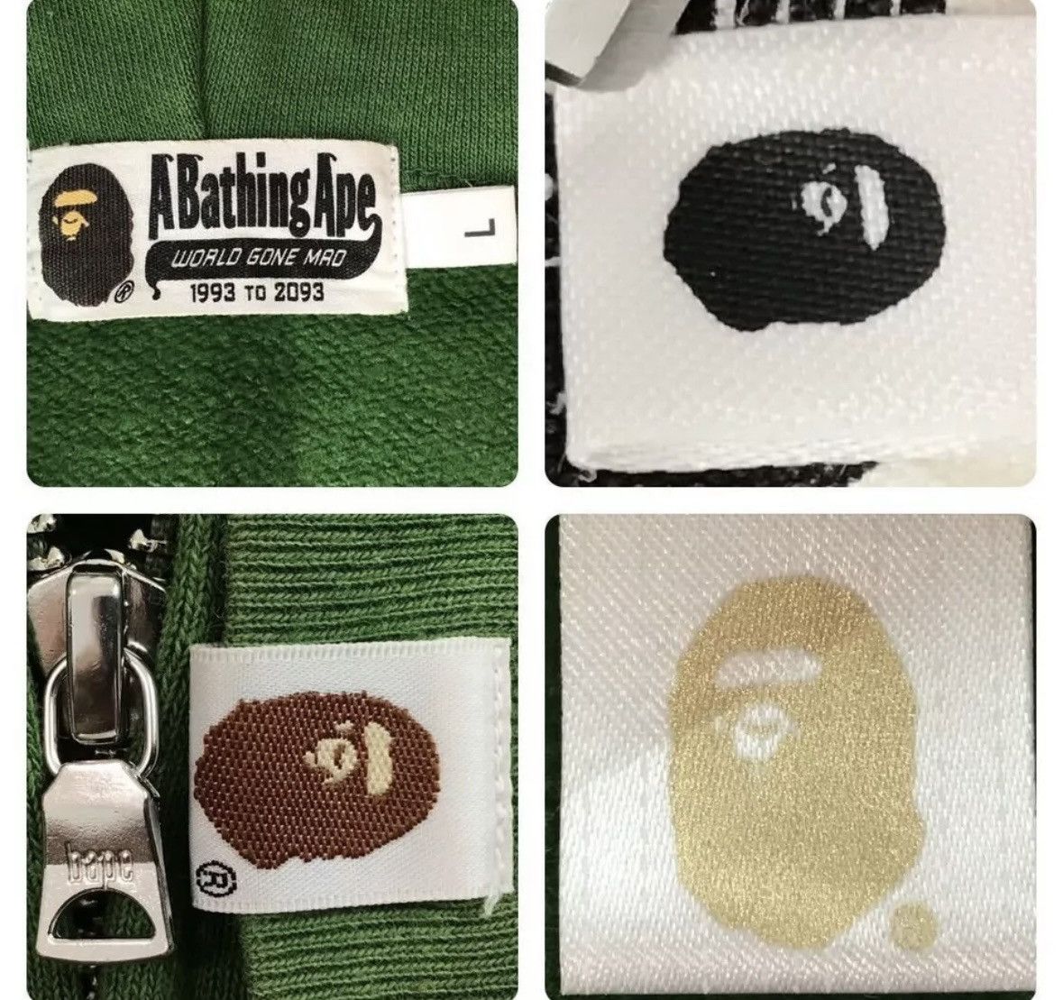 Bape BAPE Green × 1st camo green Shark full zip hoodie Size US L / EU 52-54 / 3 - 4 Thumbnail