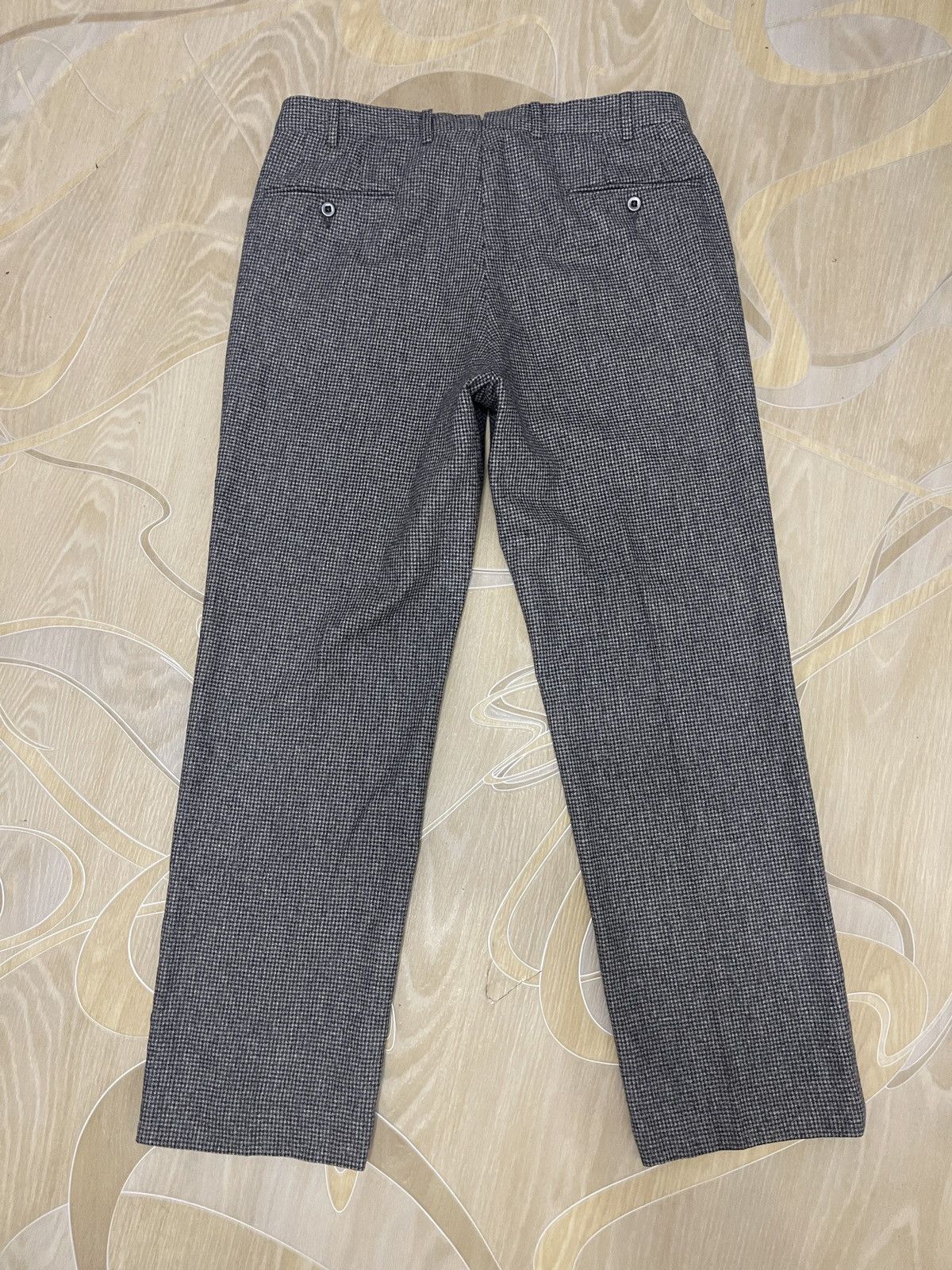 Ermenegildo Zegna Ermenegildo Zegna grey wool Houndstooth dress casual pants Size US 32 / EU 48 - 15 Thumbnail