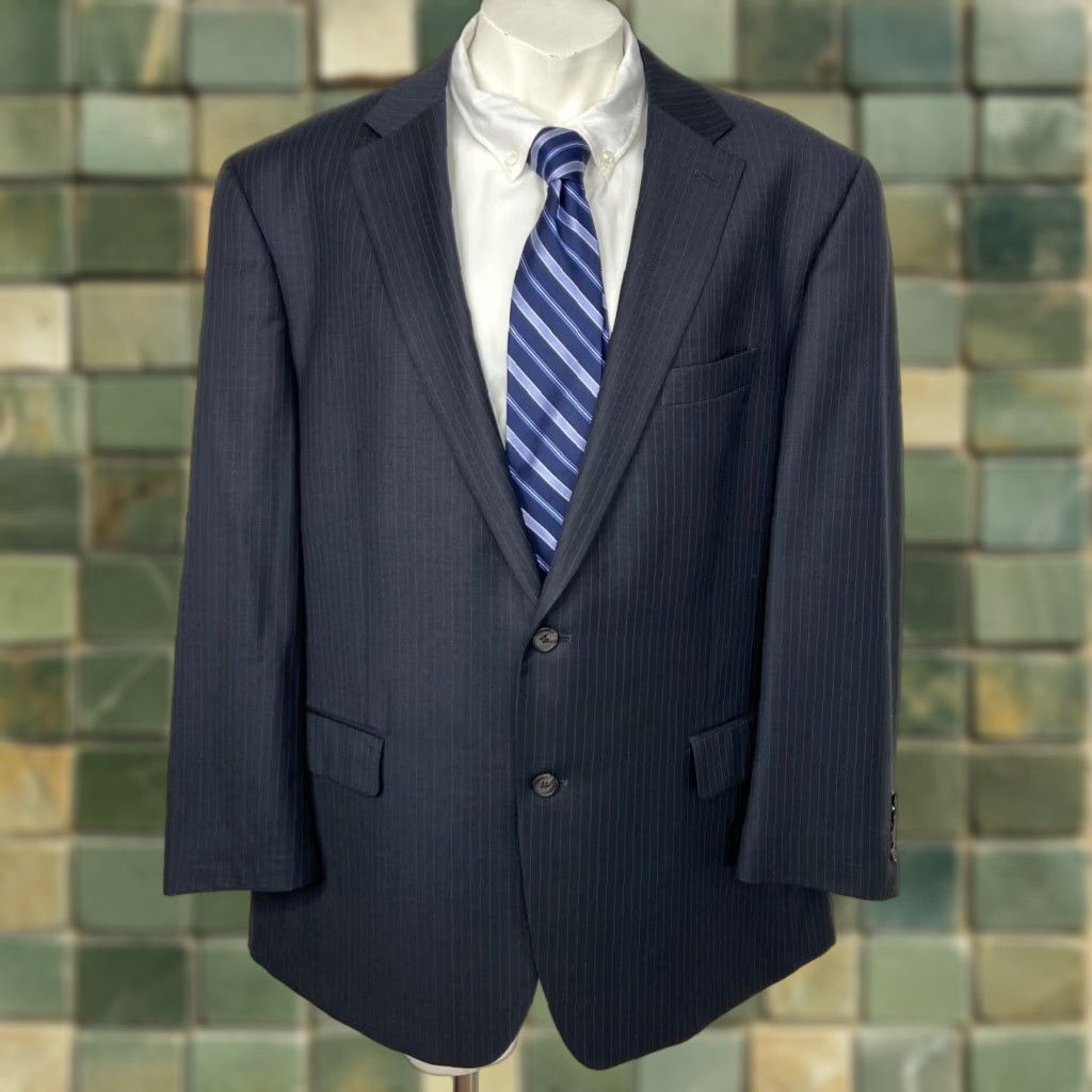 Ralph Lauren Lauren Ralph Lauren 48R Wool Blend Two Button Blazer Sport Coat Jacket Suit Jacket Size 48R - 1 Thumbnail
