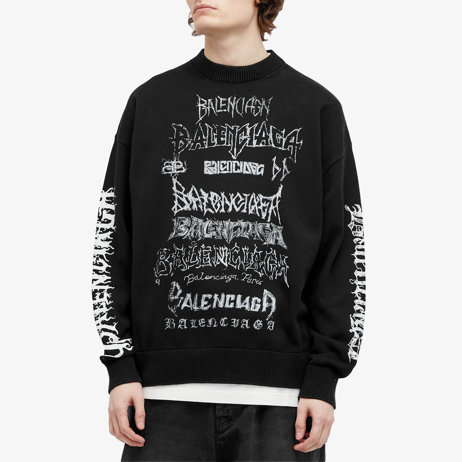 Balenciaga o1s1rm0825 DIY Metal Sweater in Black Size US S / EU 44-46 / 1 - 3 Thumbnail