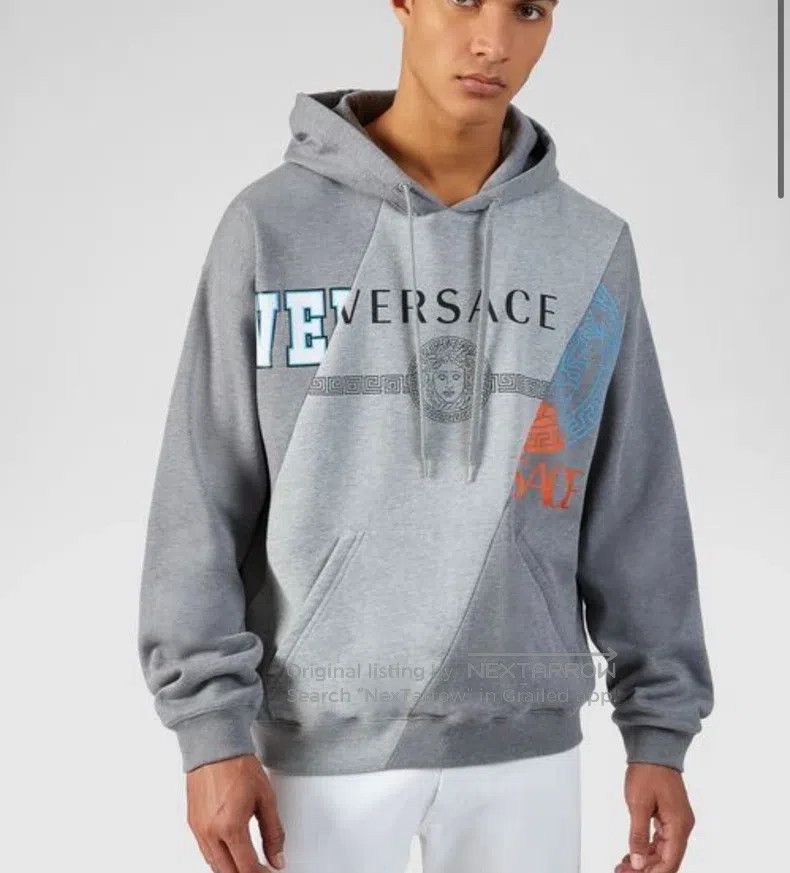 Versace Versace Men's Medusa patchwork hoodie Size US XL / EU 56 / 4 - 6 Thumbnail