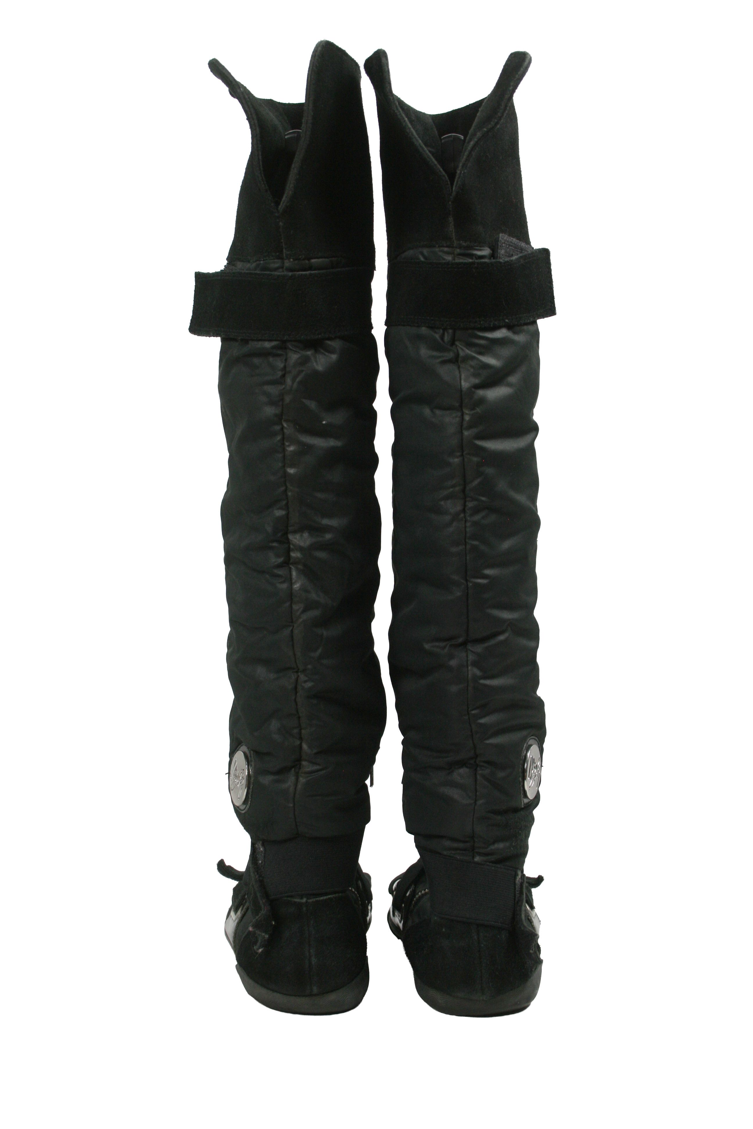 Miss Sixty 00S Y2K Straps Distressed Knee High Boots Vintage Size US 10 / IT 40 - 17 Thumbnail