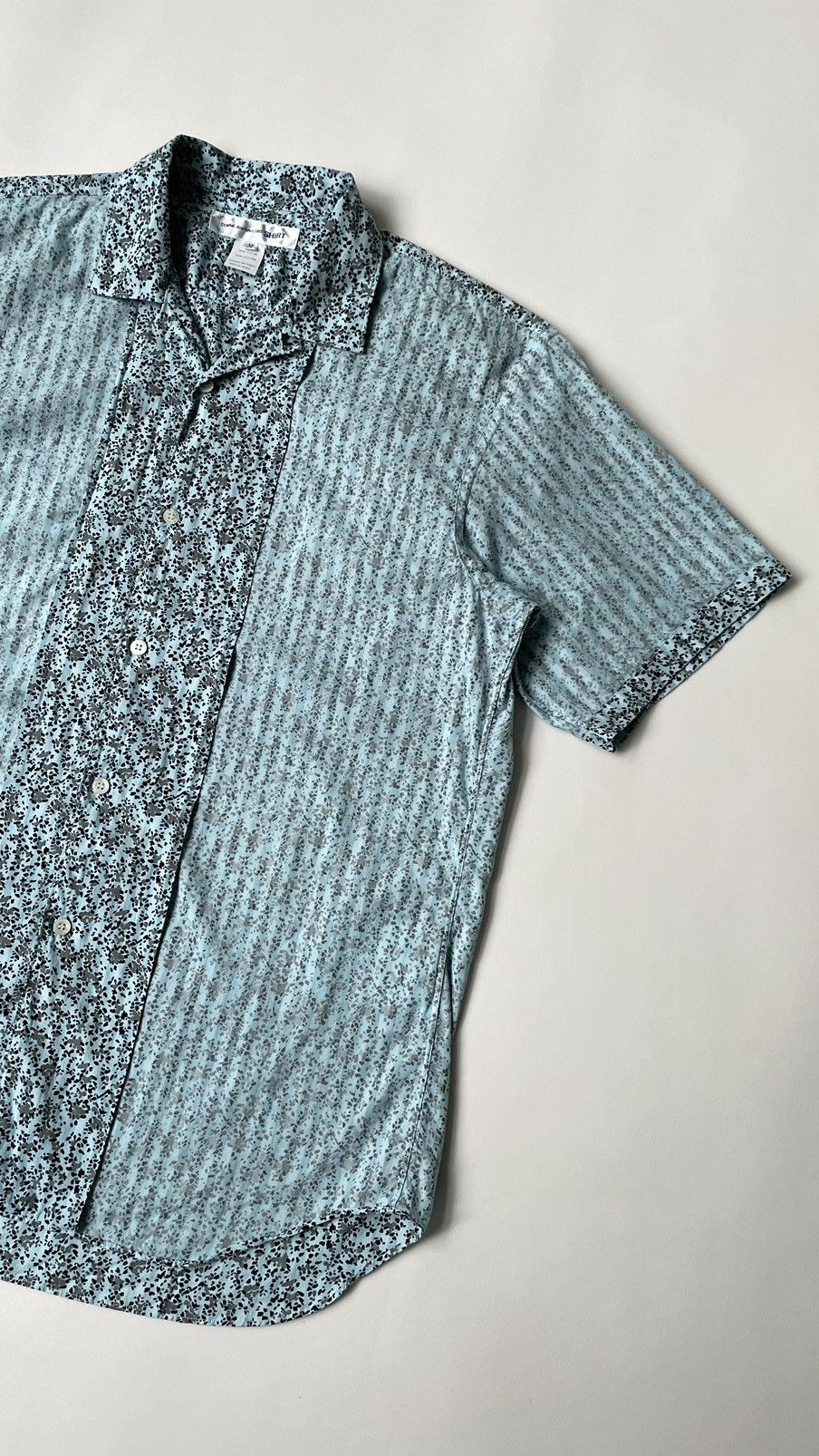 Comme des Garcons Inside Out Print Camp Collar Shirt Size US M / EU 48-50 / 2 - 5 Thumbnail