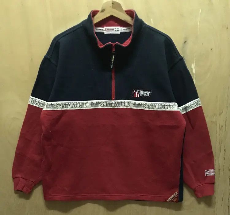 Vintage Vintage Santaworld Halfzipper Sweatshirts Size US L / EU 52-54 / 3 - 1 Thumbnail