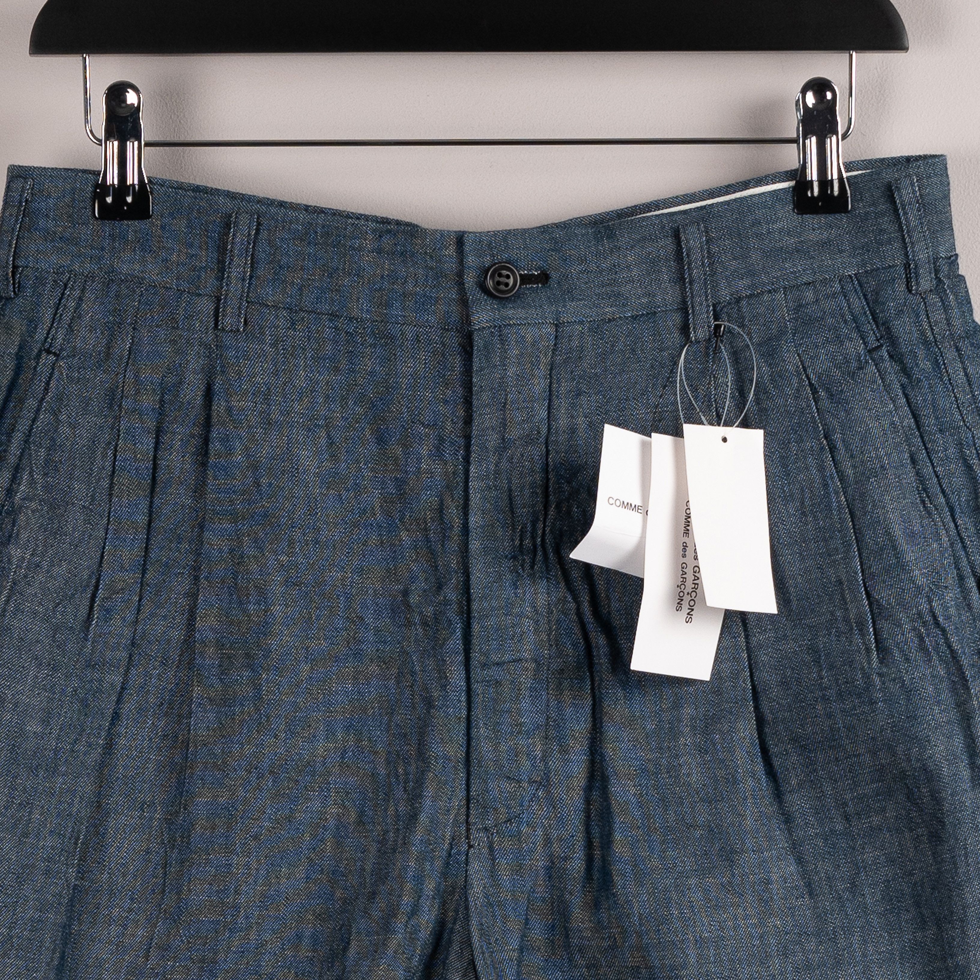Comme des Garcons Comme Des Garçons SS11 Pleated Shorts Blue Size 29" - 9 Thumbnail