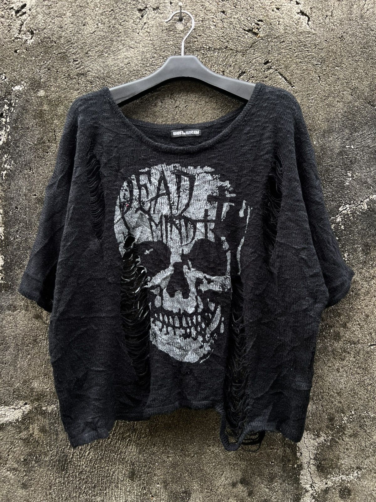Japanese Brand × Seditionaries Ghost Of Harlem Destroyed Knit Sweater Size US M / EU 48-50 / 2 - 3 Thumbnail