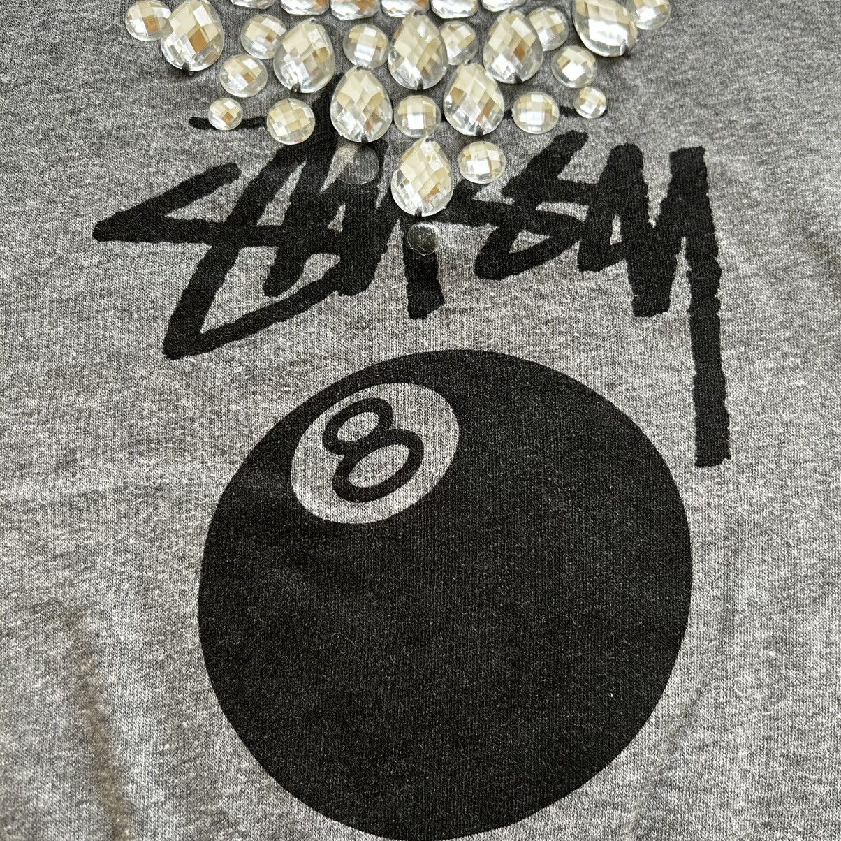 Stussy Authentic Stussy Vintange Y2K 8 Ball Grey Cropped Sweatshirt Size XS / US 0-2 / IT 36-38 - 4 Thumbnail