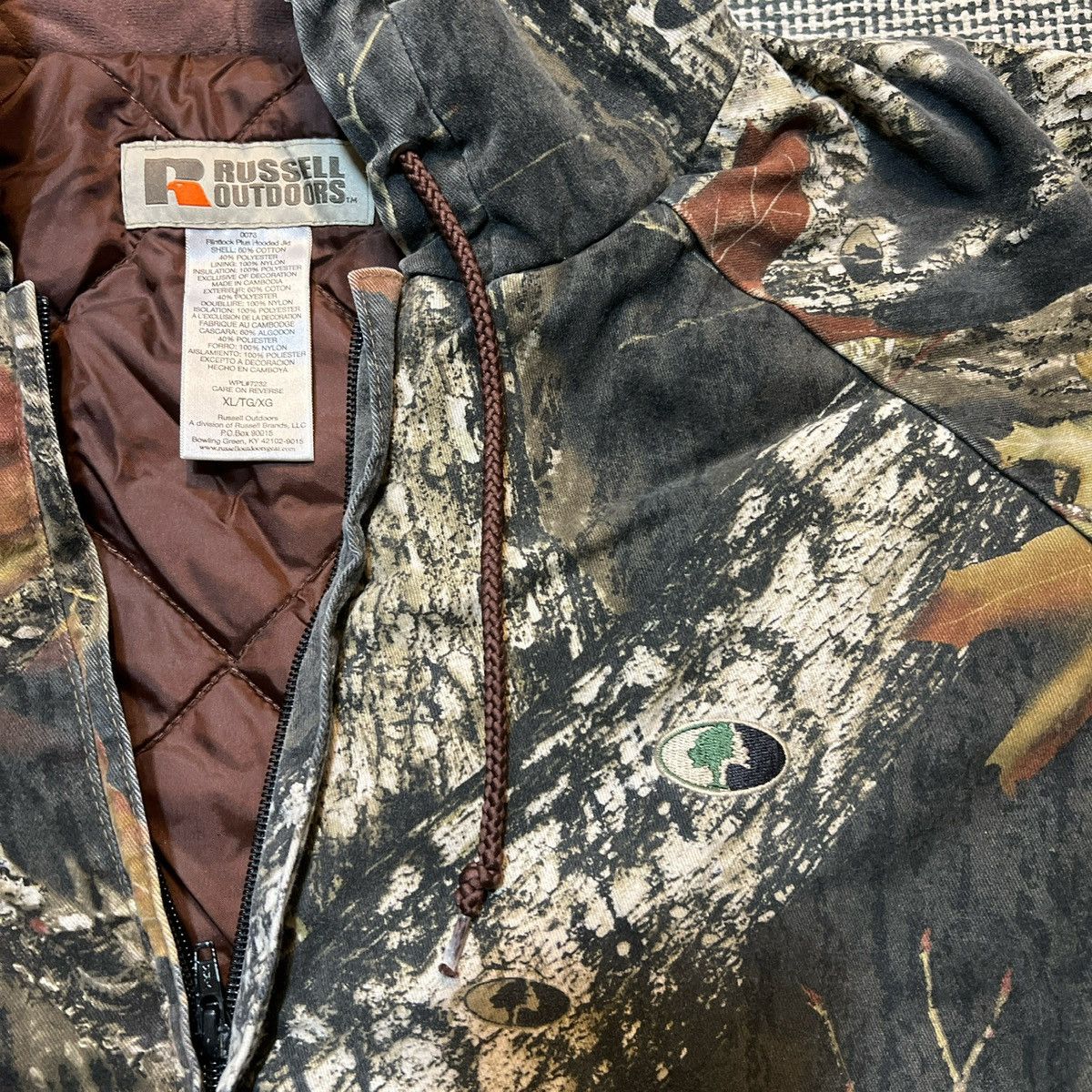 Mossy Oaks × Russell Athletic Vintage Russell Outdoors Mossy Oak Hunting full zip hoodie Size US L / EU 52-54 / 3 - 2 Thumbnail
