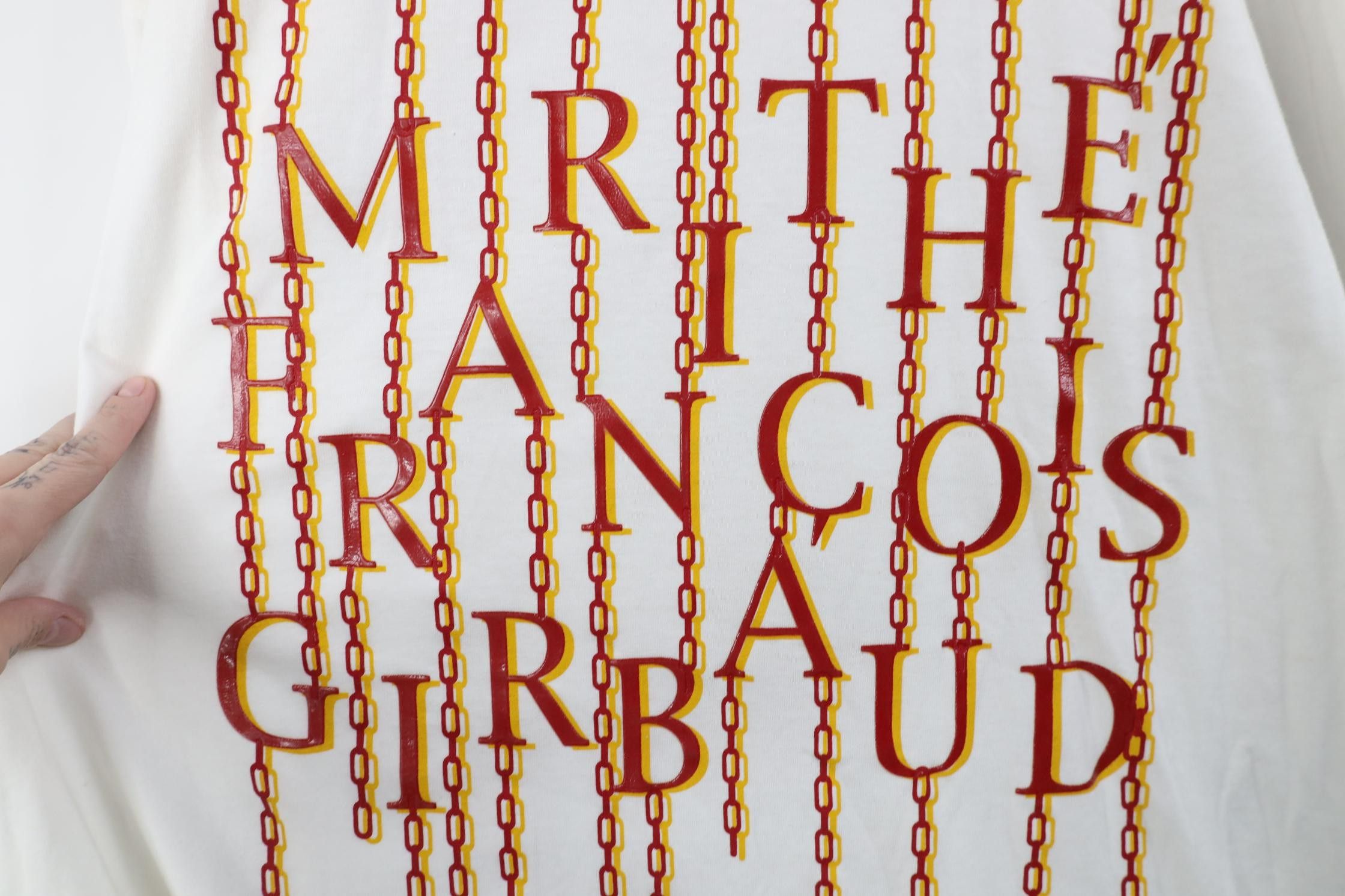 Marithe + Francois Girbaud Deadstock Vintage 90s Marithe Francois Girbaud Chain T-Shirt Size US XXL / EU 58 / 5 - 4 Thumbnail
