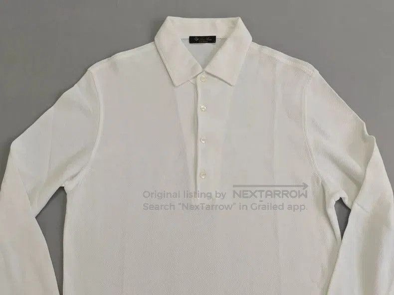 Loro Piana Loro Piana Men's Long Sleeve Polo Shirt. Size US S / EU 44-46 / 1 - 2 Thumbnail