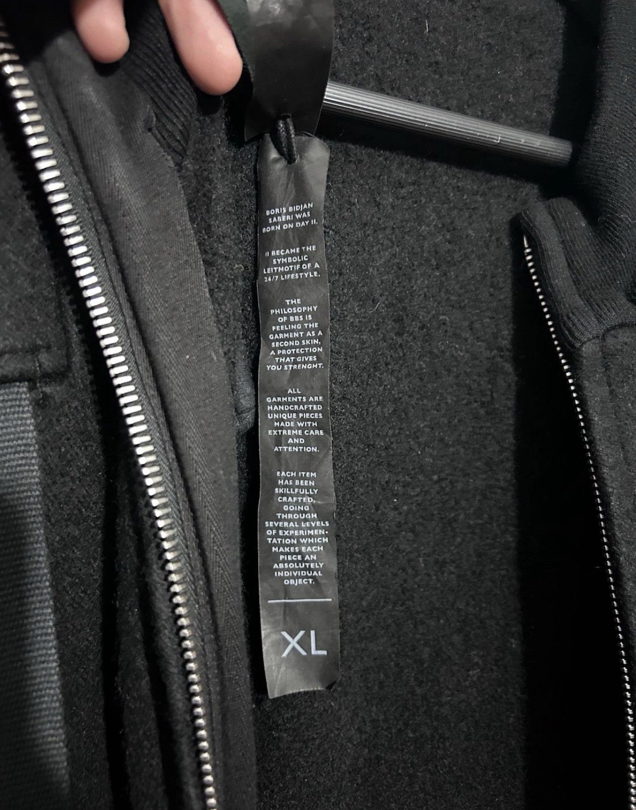 11 By Boris Bidjan Saberi Boris Bidjan Saberi 11 Black Coat, Pull Up Bottom. Size XL Size US XL / EU 56 / 4 - 13 Thumbnail