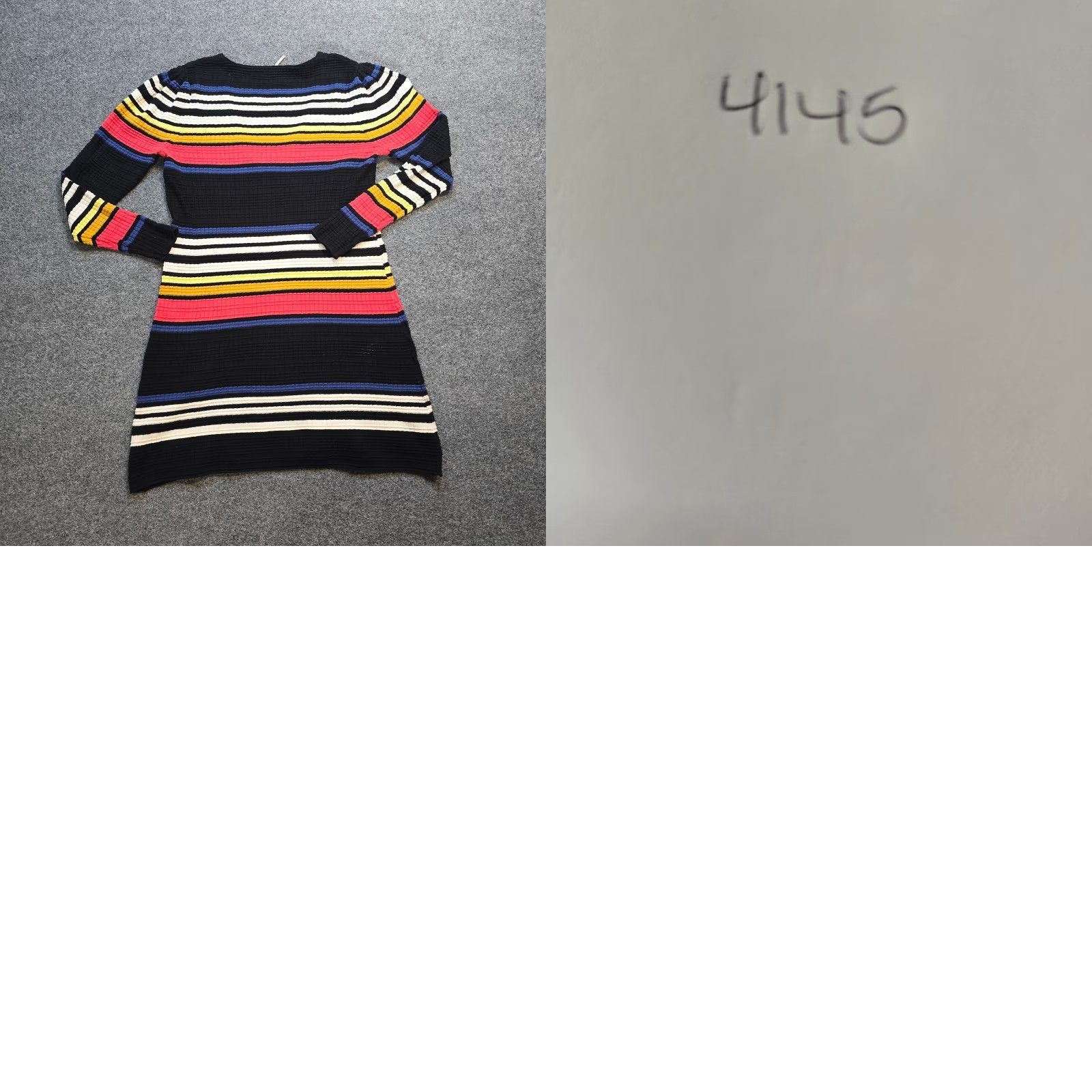 Free People Free People Dress Woman Size M Black Rainbow Striped Knit Ribbed Sweater Dress Casual Size M / US 6-8 / IT 42-44 - 8 Thumbnail