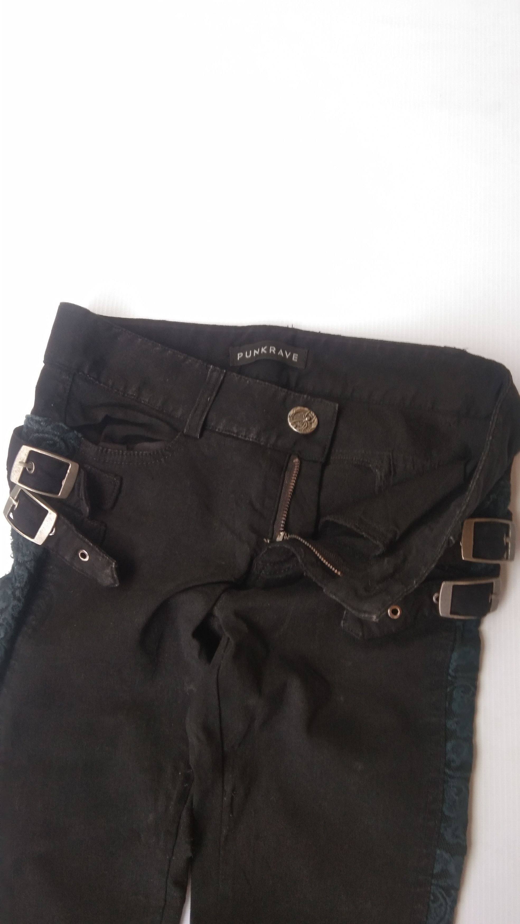 Japanese Brand Punk rave black pants Size 27" / US 4 / IT 40 - 6 Thumbnail