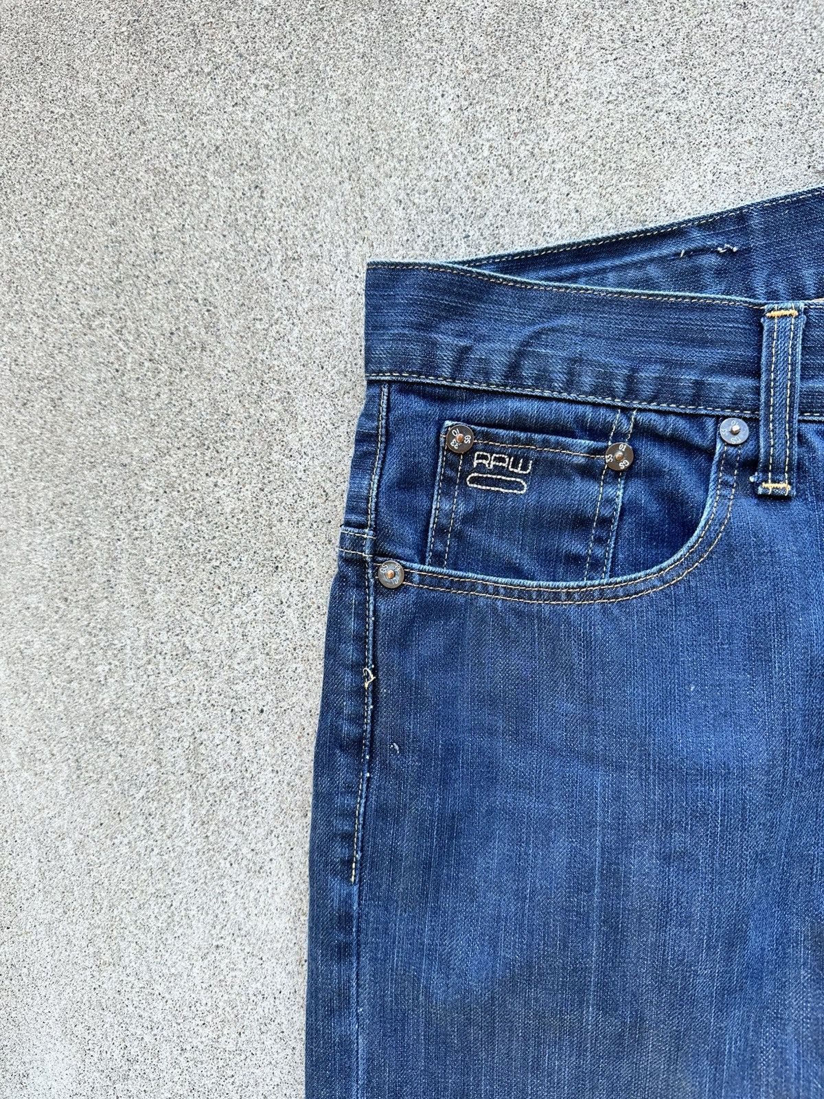 G-Star G Star Raw Denim Jeans Men Size 30x32 Straight Fit Dark Wash Size US 30 / EU 46 - 2 Thumbnail
