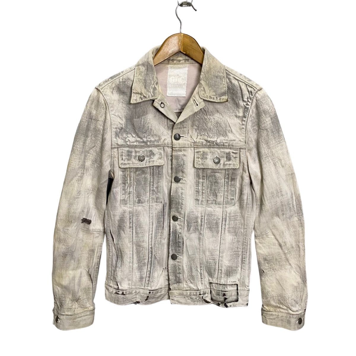 If Six Was Nine One Gravity distressed style denim trucker jacket Size US M / EU 48-50 / 2 - 1 Thumbnail