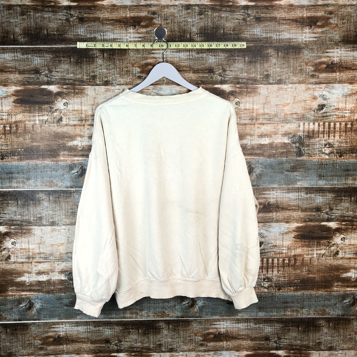 Japanese Brand COLZA teddy bear Cream Sweatshirt #A2021 Size US M / EU 48-50 / 2 - 12 Thumbnail