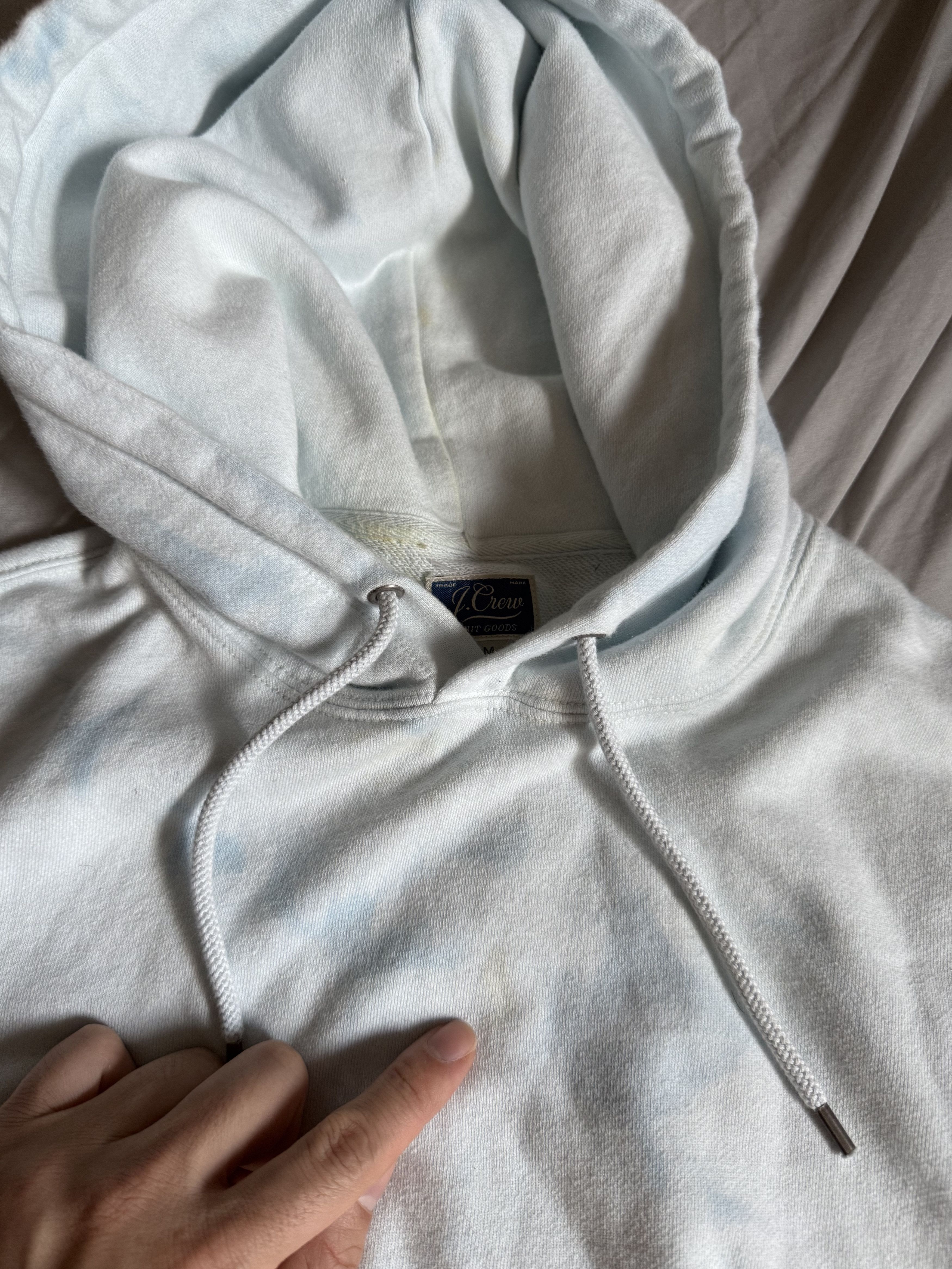 J.Crew J. Crew french terry garment dyed hoodie medium cloud $128 Size US M / EU 48-50 / 2 - 4 Thumbnail