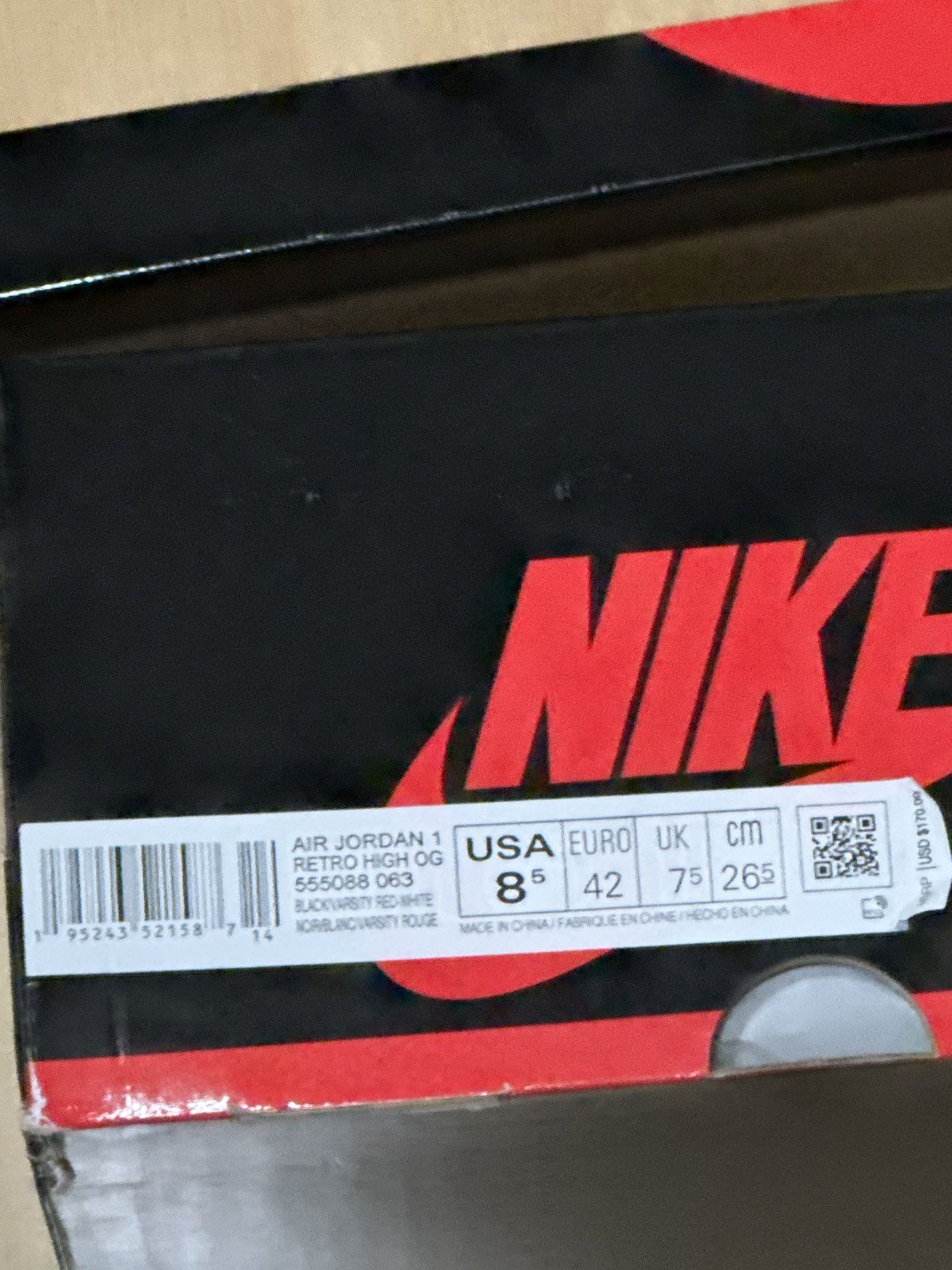 Jordan Brand Jordan 1 Retro High OG “Patent Bred” Size US 8.5 / EU 41-42 - 7 Thumbnail