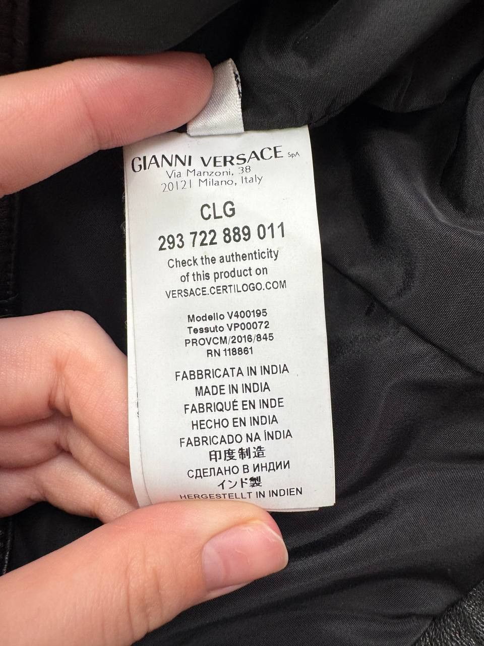 Versace Versace Collection Leather Moto Jacket Braided Accents Size US L / EU 52-54 / 3 - 13 Thumbnail