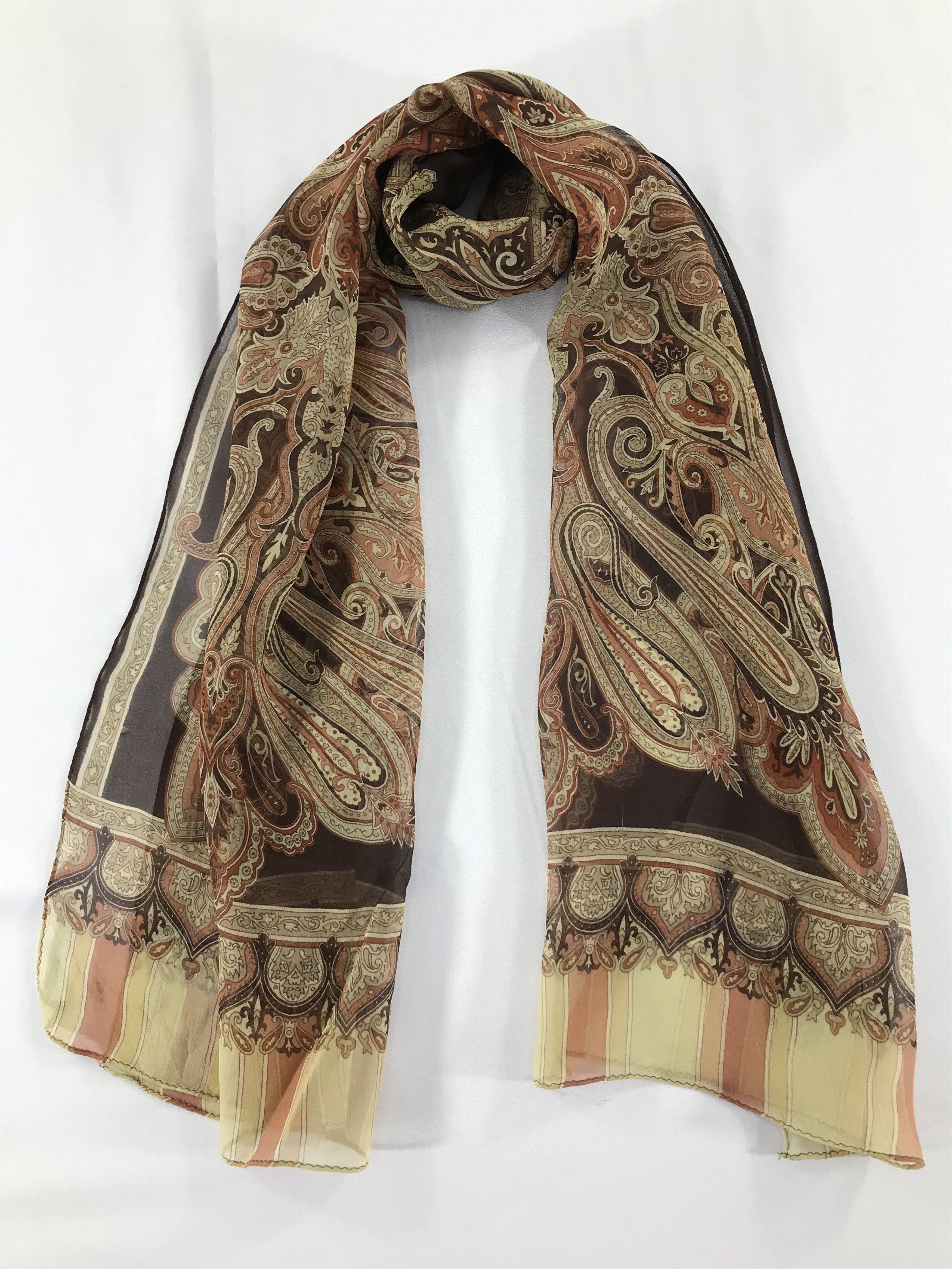 Vintage Vintage Silk Scarf Size ONE SIZE - 1 Thumbnail