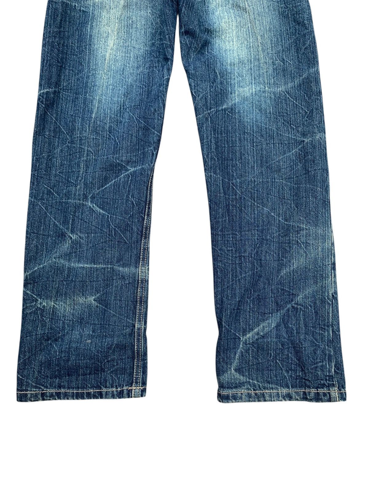 Le Grande Bleu (L.G.B.) DOUBLE WAIST UNBRAND PUNK STYLE RUSTY DISTRESSSED DENIM Size US 29 - 10 Thumbnail
