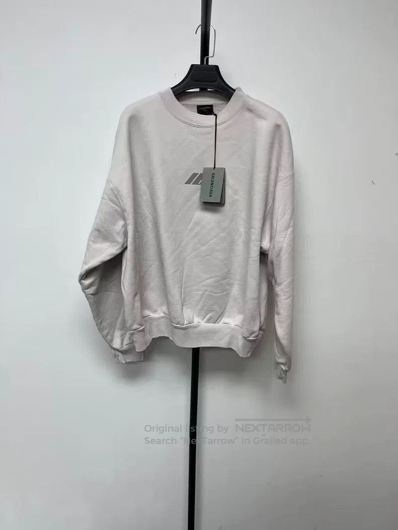 Balenciaga Balenciaga Logo Printed Crew Neck Slim Fit Long Sleeve Swe Size S / US 4 / IT 40 - 1 Thumbnail