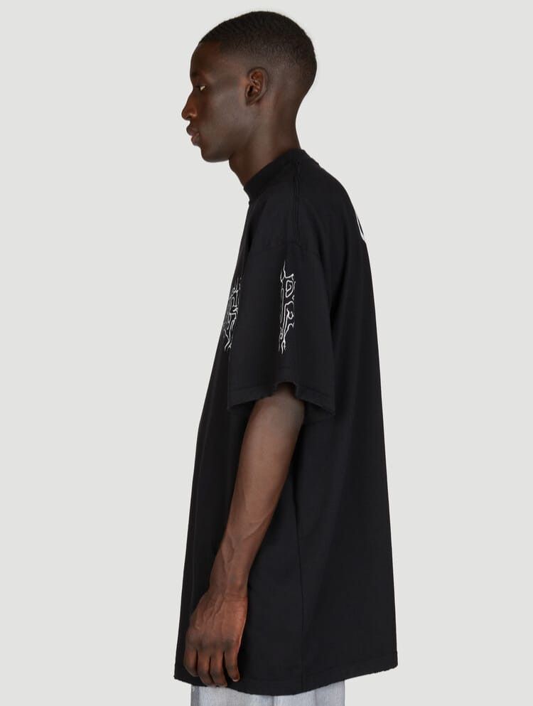 Balenciaga Balenciaga Darkwave Large Fit Logo T-Shirt Size US L / EU 52-54 / 3 - 8 Thumbnail