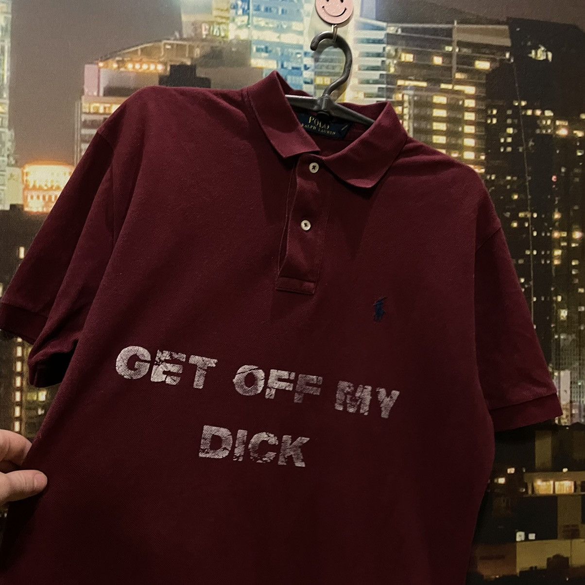 Polo Ralph Lauren VINTAGE 90S RALPH LAUREN GET OFF MY DICK PENIS FUNNY PORNO Size US L / EU 52-54 / 3 - 4 Thumbnail