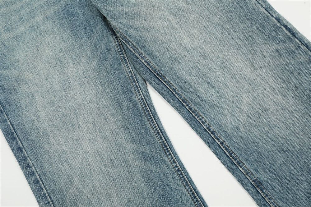 Jean Men's American loose casual distressed washed jeans Size US 32 / EU 48 - 4 Thumbnail