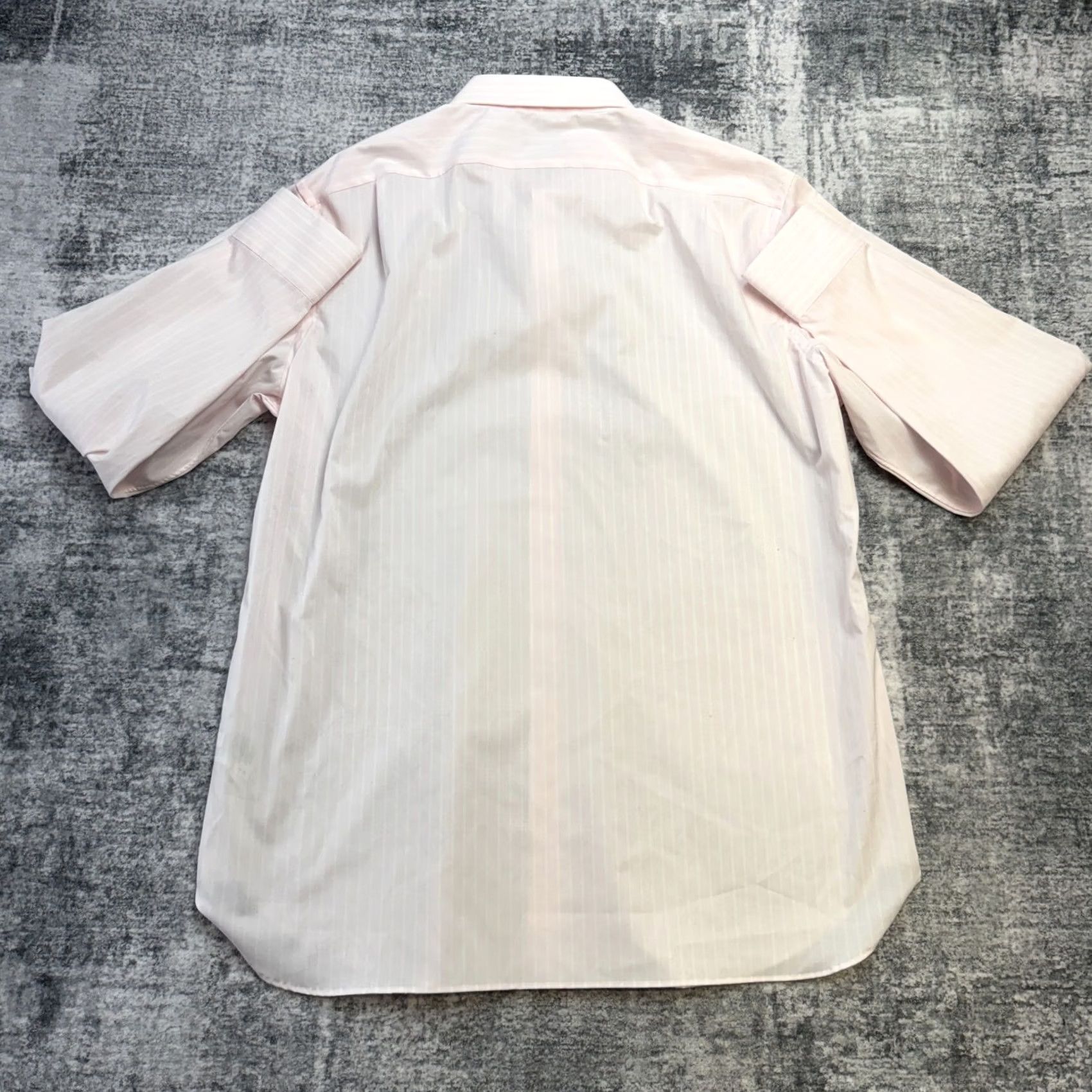 J.Crew J.CREW Dress Shirt Mens 17.5 Slim Pink Striped Ludlow Button Up Stretch Shirt Size 48R - 7 Thumbnail