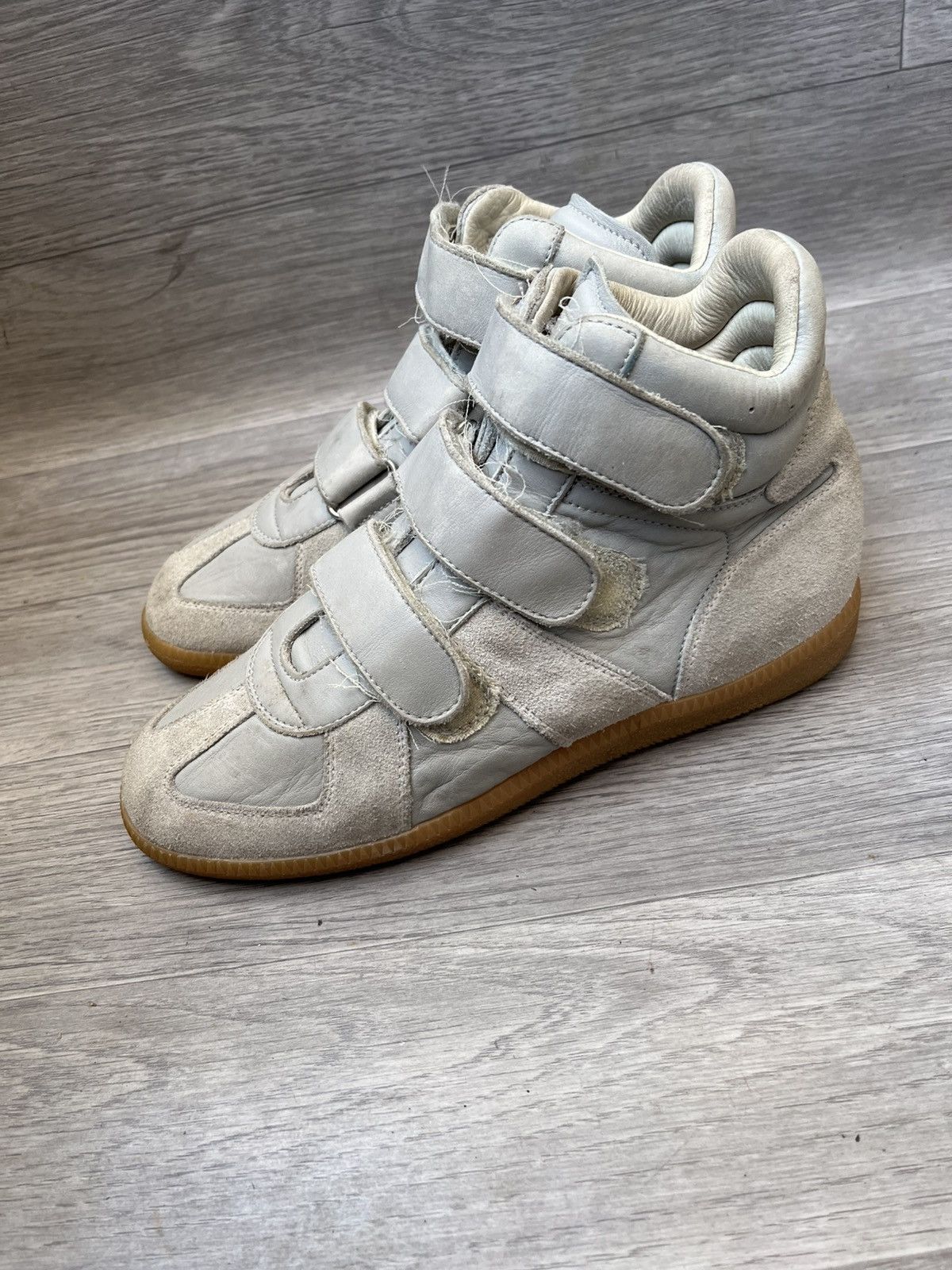 Maison Margiela Maison margiela velcro suede replica gat hi top sneakers Size US 7 / IT 37 - 1 Thumbnail