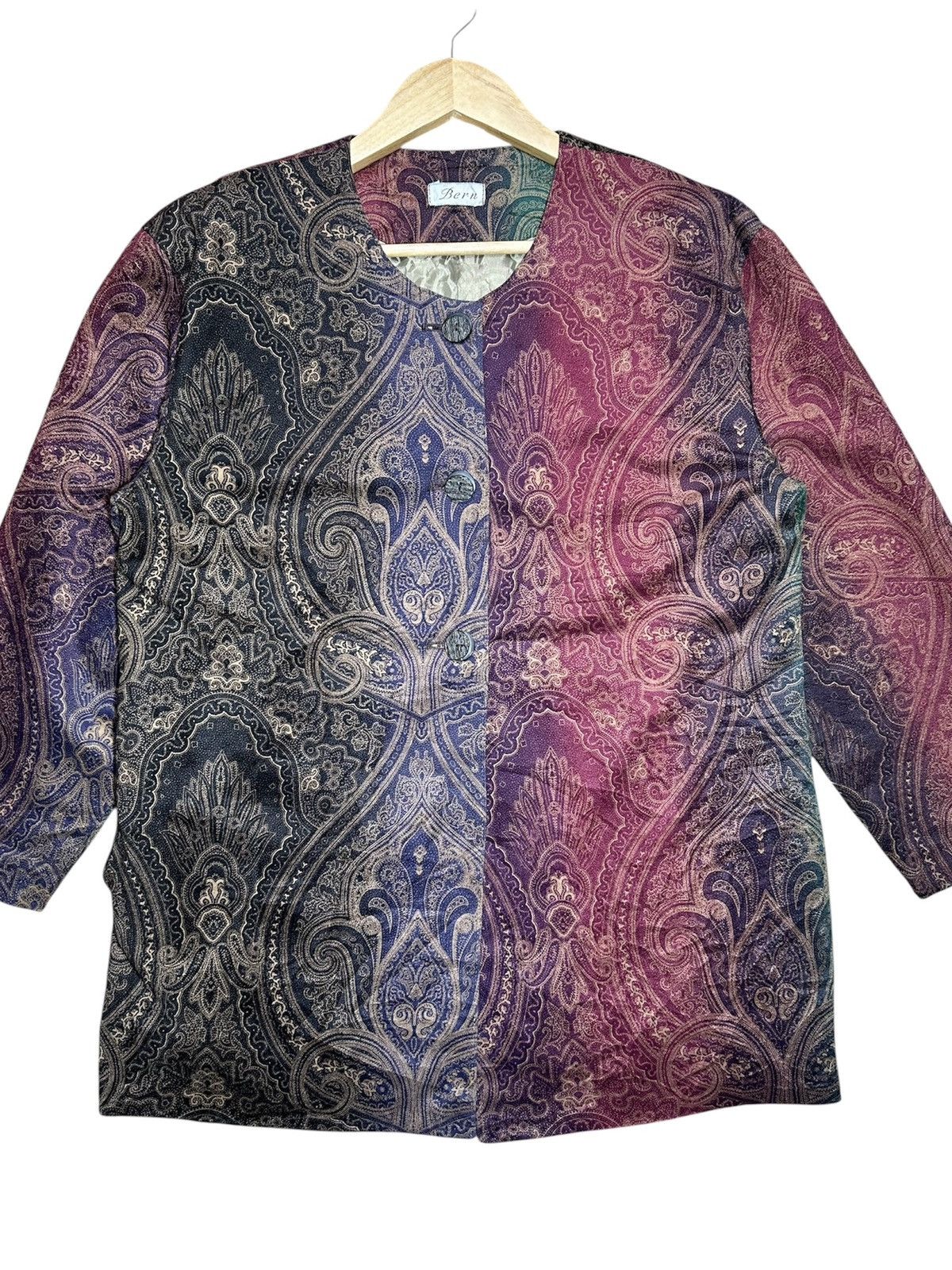 Japanese Brand Bern Paisley Pattern Size L / US 10 / IT 46 - 2 Thumbnail