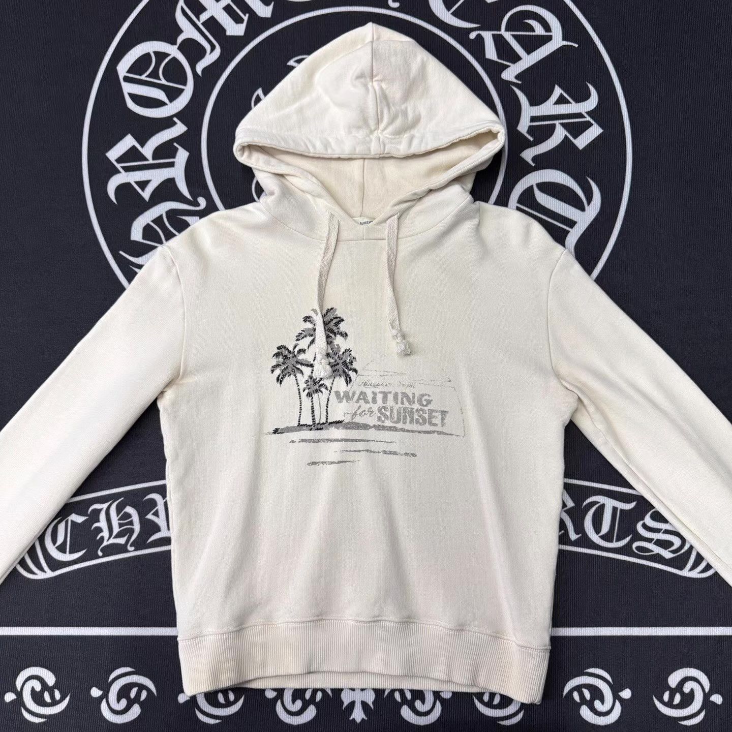 Yves Saint Laurent SLP Saint Laurent Palm Tree White Hoodie Q10 Size US XS / EU 42 / 0 - 1 Thumbnail