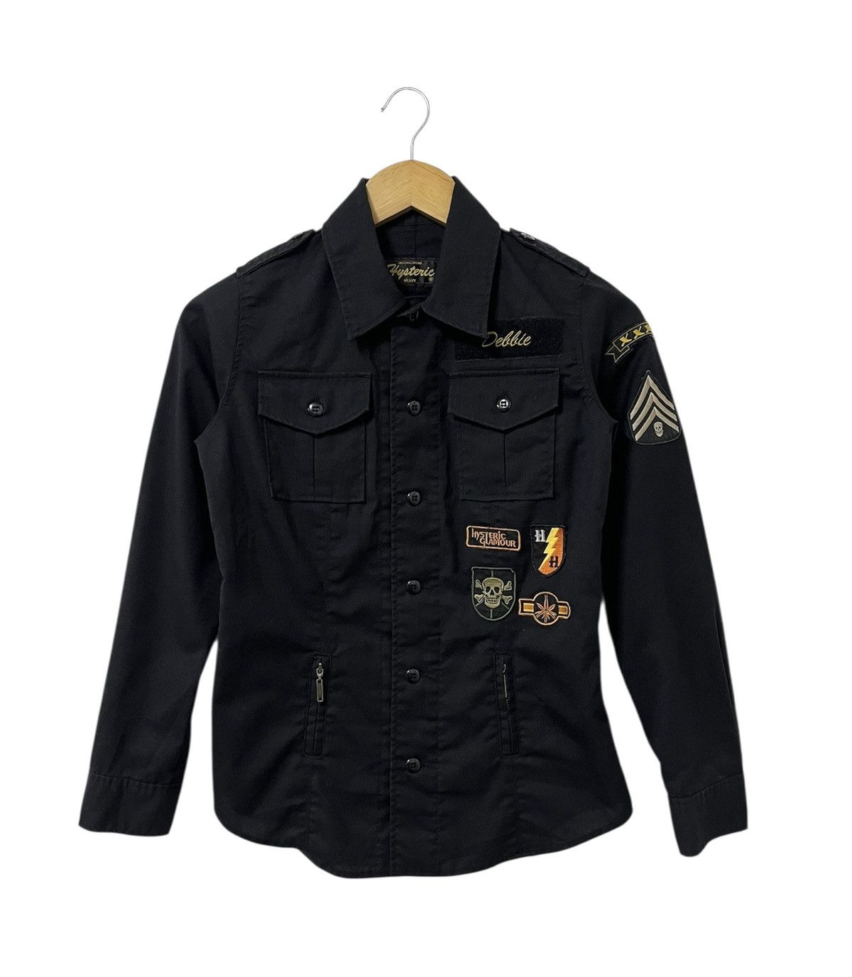 Hysteric Glamour HYSTERIC GLAMOUR DEBBIE HARRY MILITARY STYLE SAFARI SHIRT Size S / US 4 / IT 40 - 1 Thumbnail