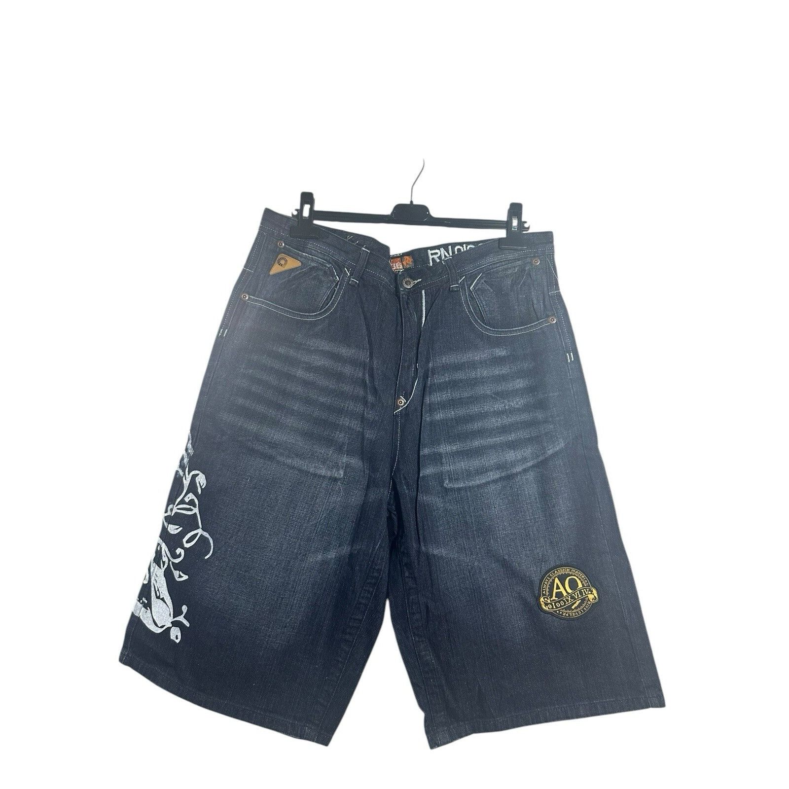Akademiks Vintage Akademiks Jean Shorts Jorts Y2K Hip Hop Baggy Skater Size US 36 / EU 52 - 3 Thumbnail