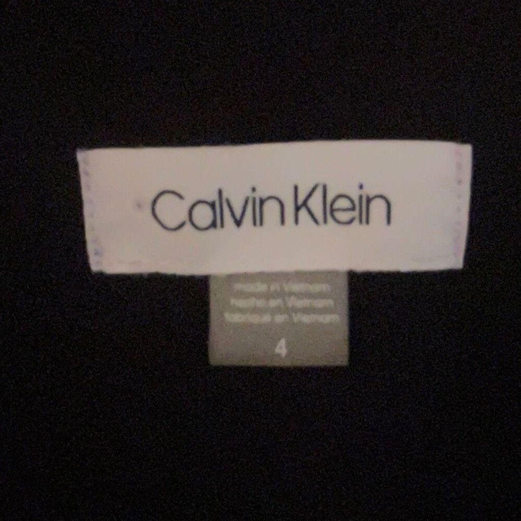 Calvin Klein Calvin Klein Pearl Black Cocktail Corporate Midi Dress 4 Size S / US 4 / IT 40 - 7 Thumbnail
