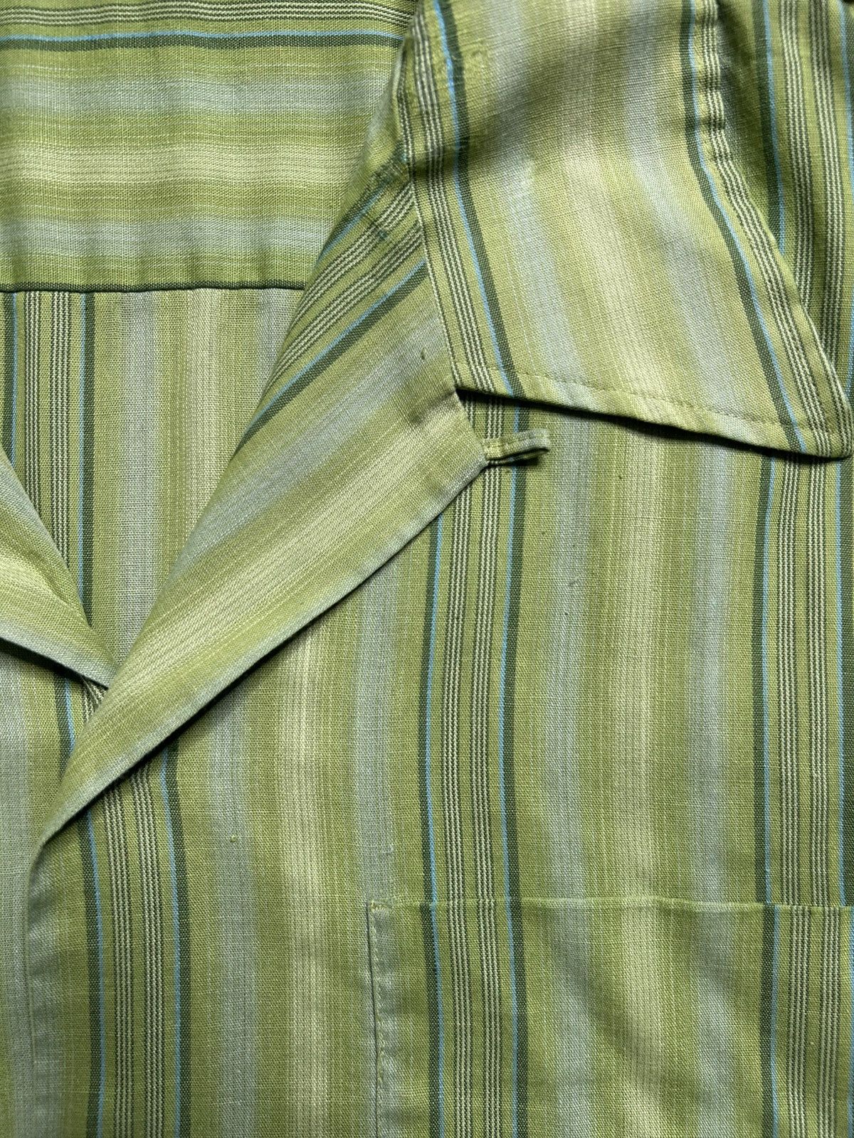 Vintage Vintage 50s/60s Loop Collar Striped Short Sleeve Button Up Size US L / EU 52-54 / 3 - 5 Thumbnail