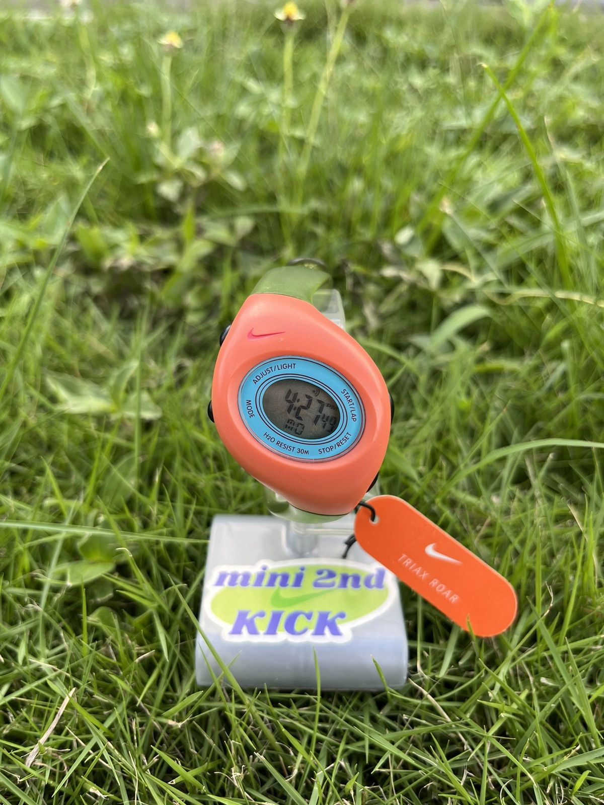 Vintage NIKE TRIAX J ANALOG WATCH ORANGE/BLUE/GREEN