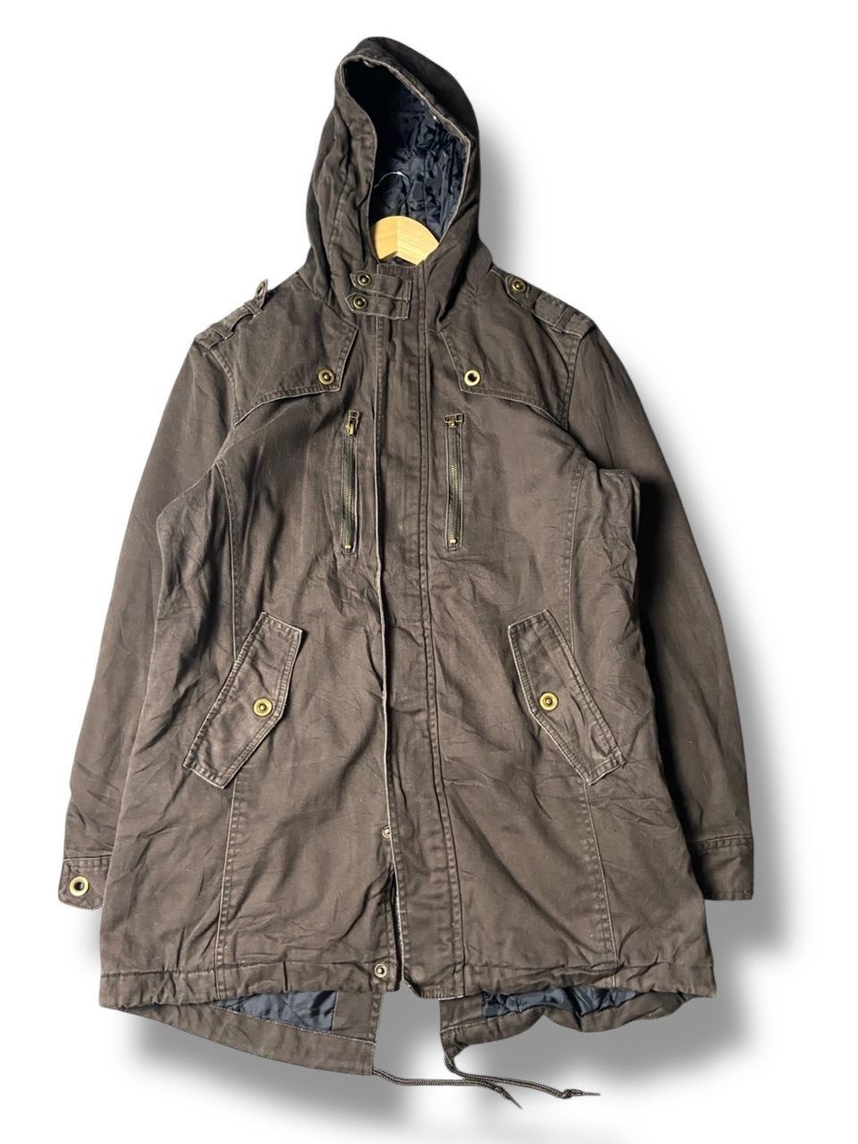If Six Was Nine Grangesta Multi pocket Fishtail Hooded Jacket (158) Size US L / EU 52-54 / 3 - 1 Thumbnail