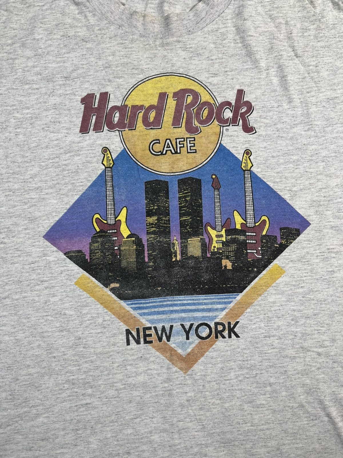 Hard Rock Cafe Vintage 90s Hard Rock Cafe New York T Shirt Made in USA Size US L / EU 52-54 / 3 - 4 Thumbnail