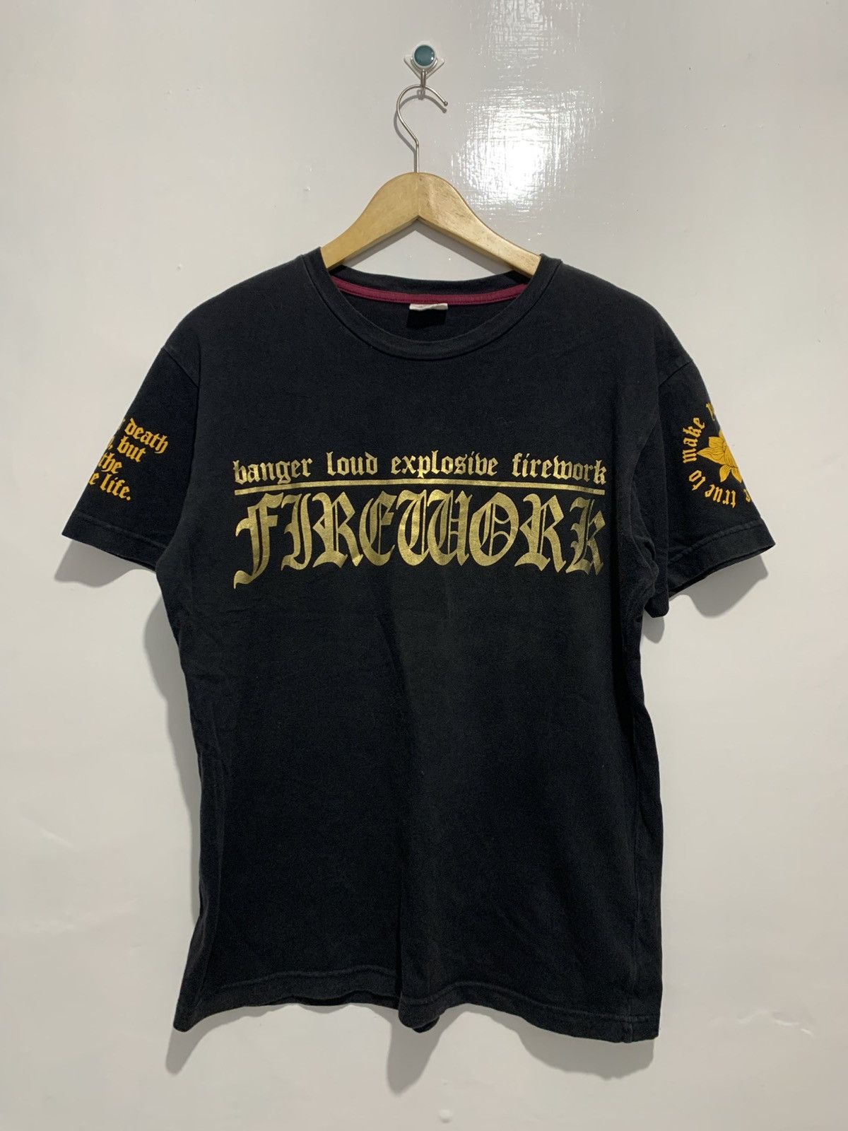 Karakuri Tamashii STRANGE HEAVEN Japanese Archieve Gothic Gold Poem Destroded Size US L / EU 52-54 / 3 - 2 Thumbnail