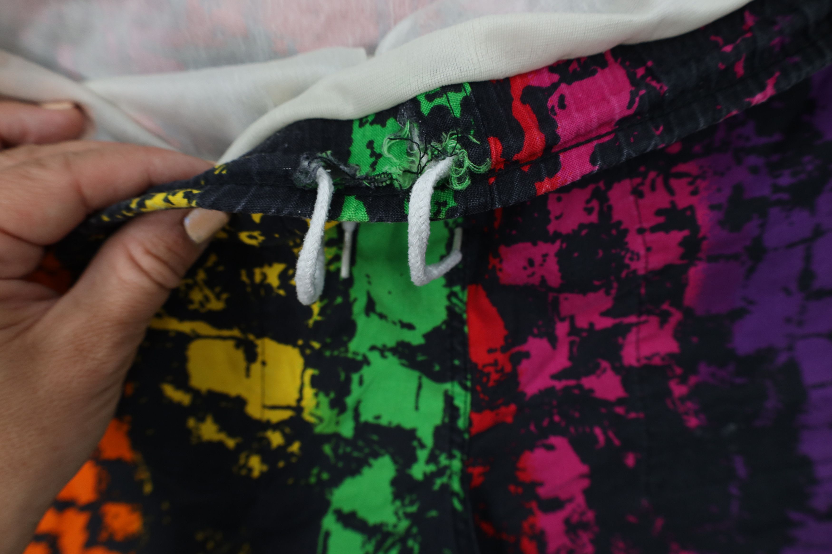 Ocean Pacific Vintage 90s Ocean Pacific OP Rainbow Lined Surf Shorts USA Size US 34 / EU 50 - 6 Thumbnail