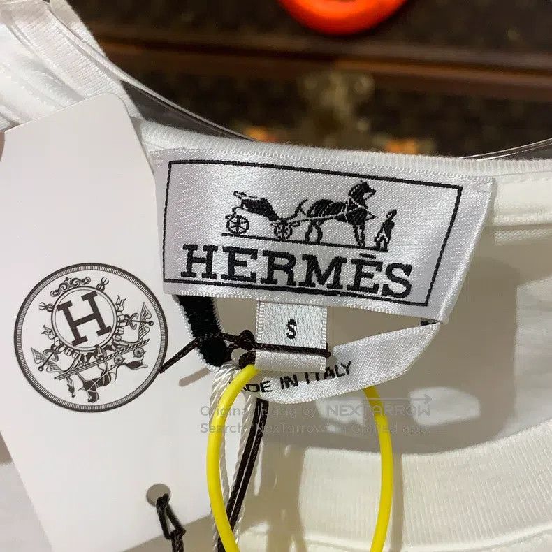 Hermes Hermes White T-shirt Size S / US 4 / IT 40 - 5 Thumbnail