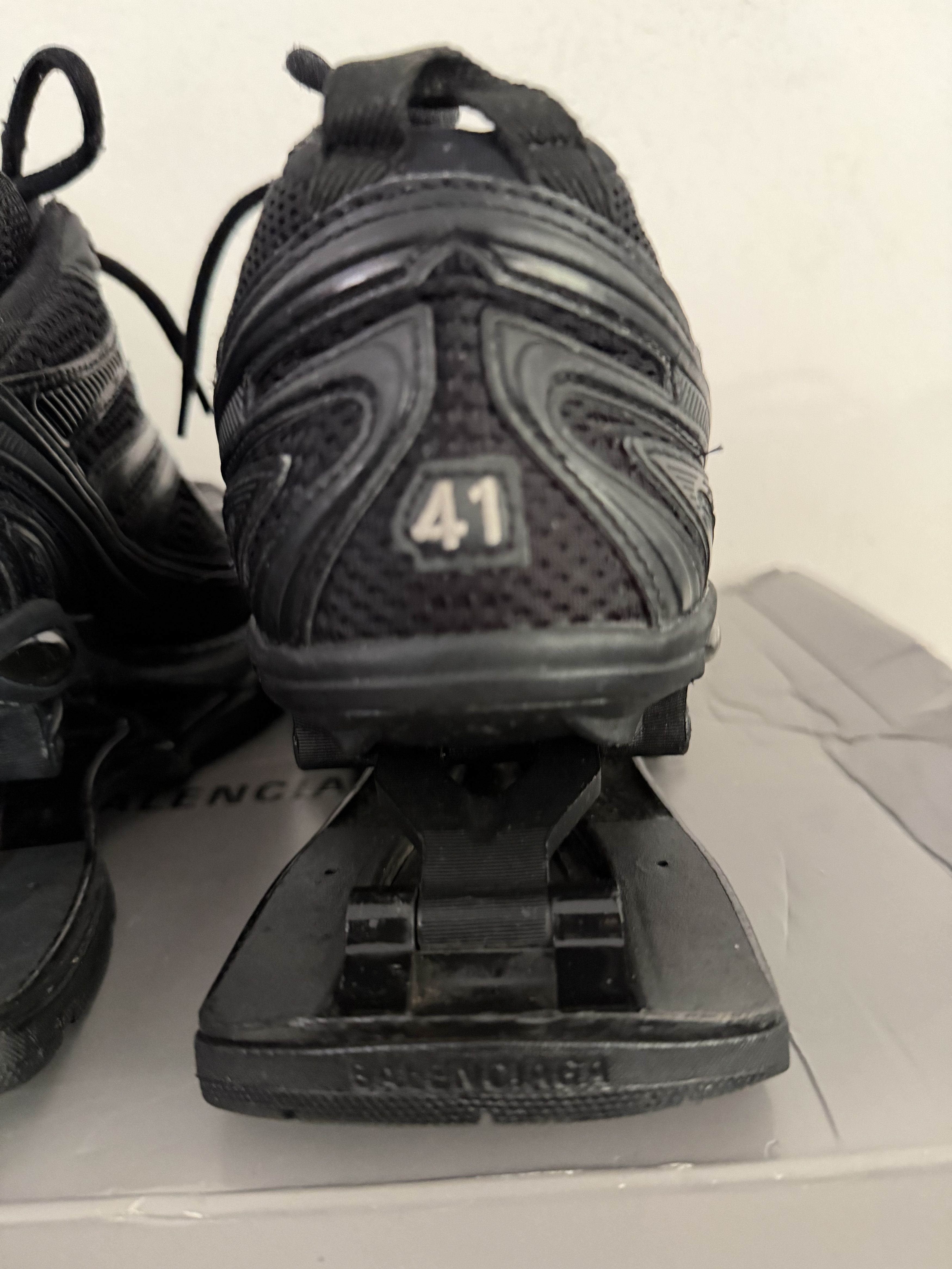 Balenciaga Suspended Heel Black Mesh Sneakers Size US 8 / EU 41 - 8 Thumbnail